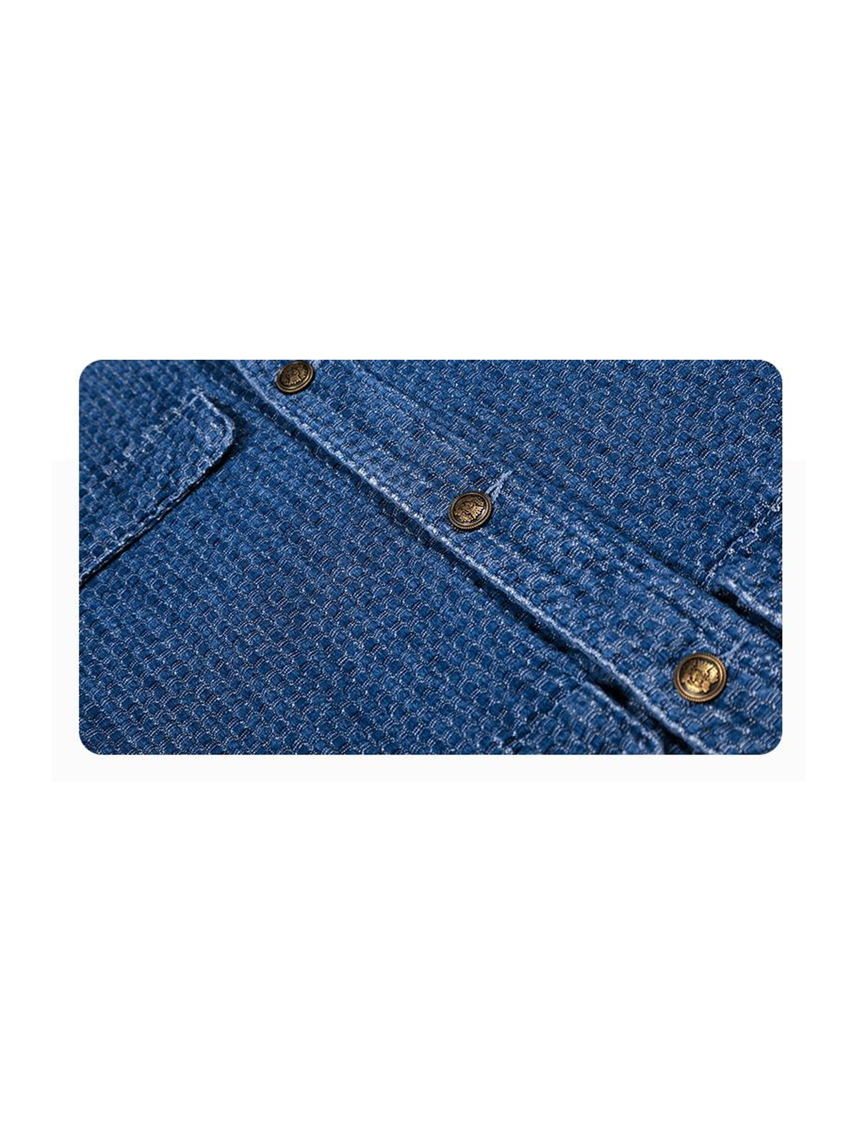 Ace Jolun. Plaid Denim Statement Jacket product view 3