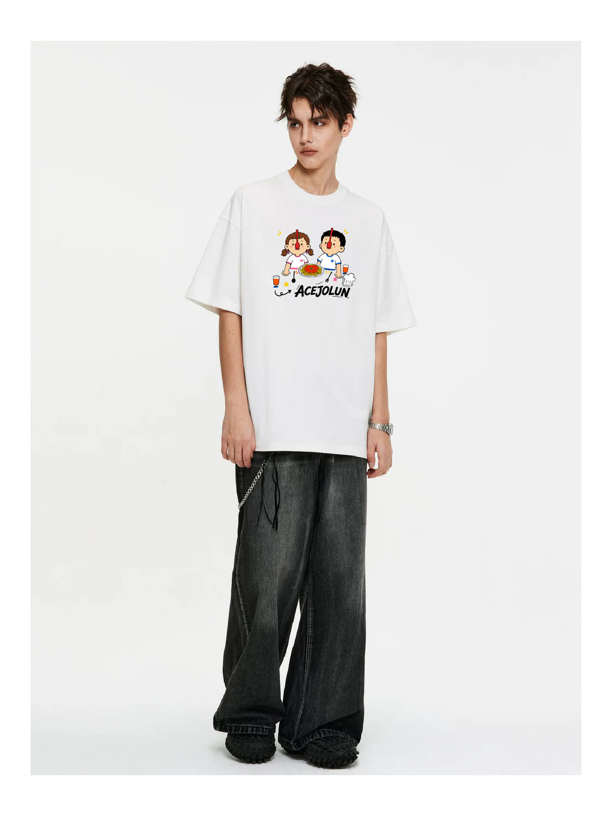 Ace Jolun. Playful Duo Graphic Tee product view 4