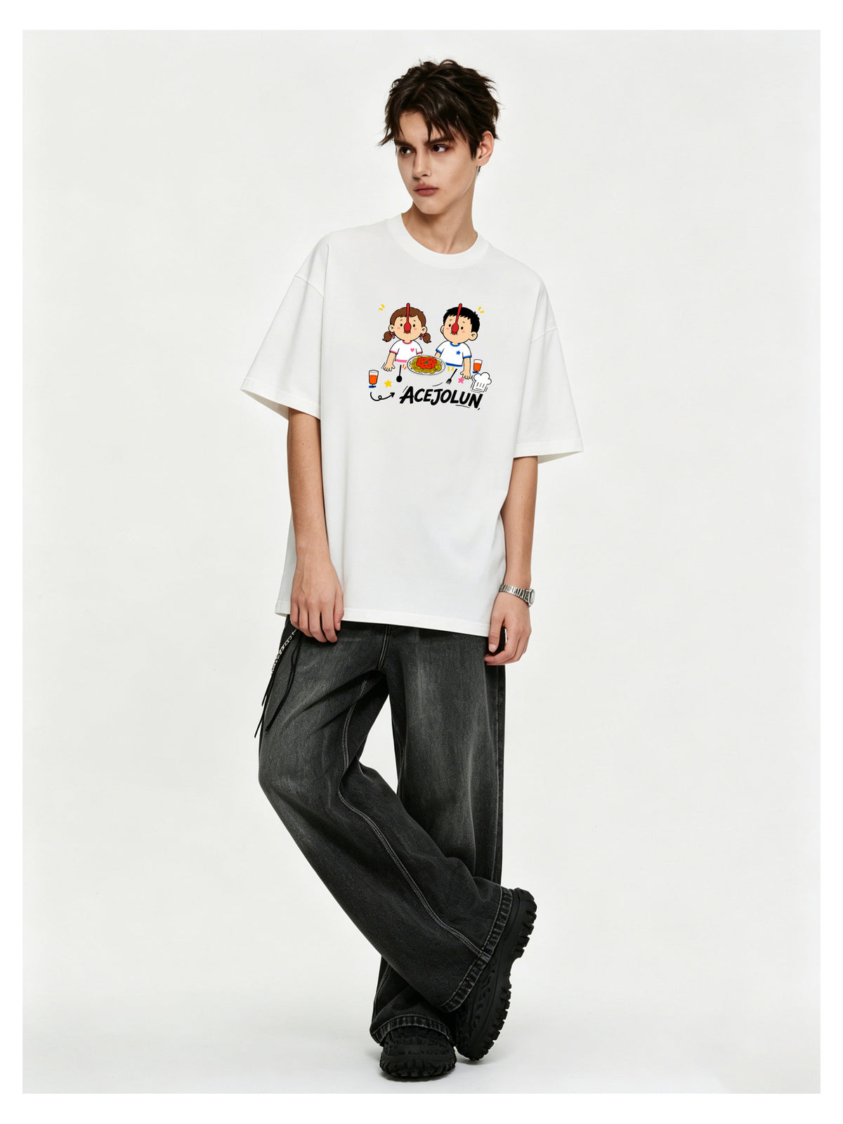 Ace Jolun. Playful Duo Graphic Tee product view 5