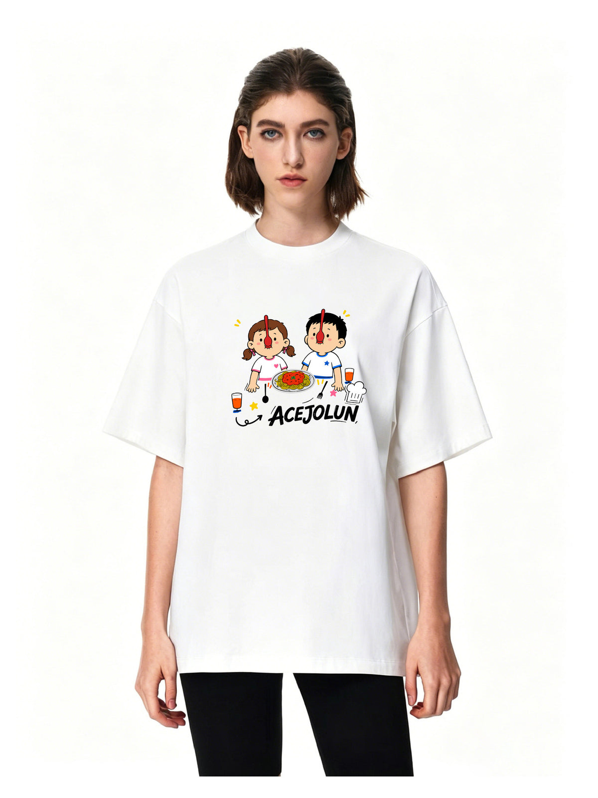 Ace Jolun. Playful Duo Graphic Tee product view 9