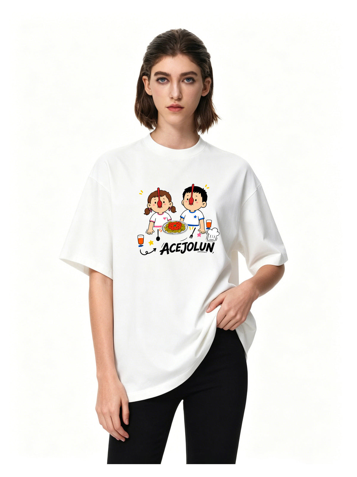 Ace Jolun. Playful Duo Graphic Tee product view 10