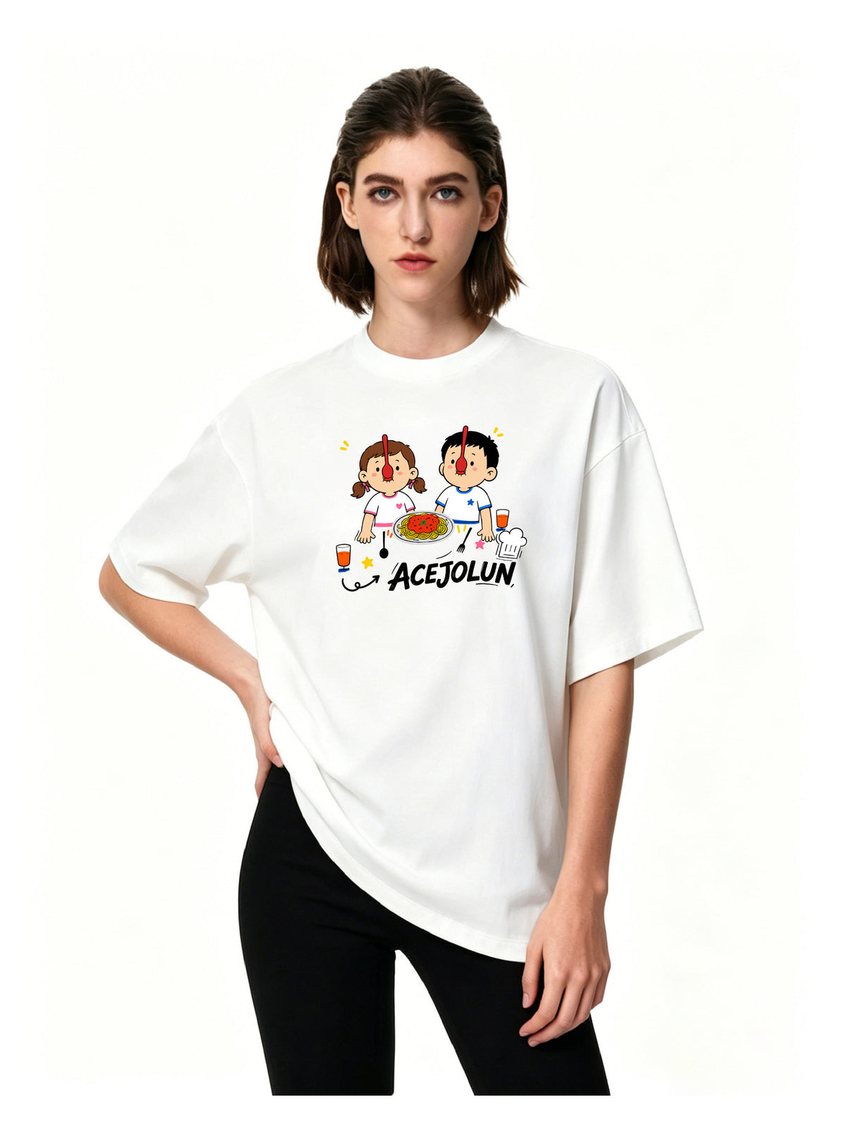 Ace Jolun. Playful Duo Graphic Tee product view 11