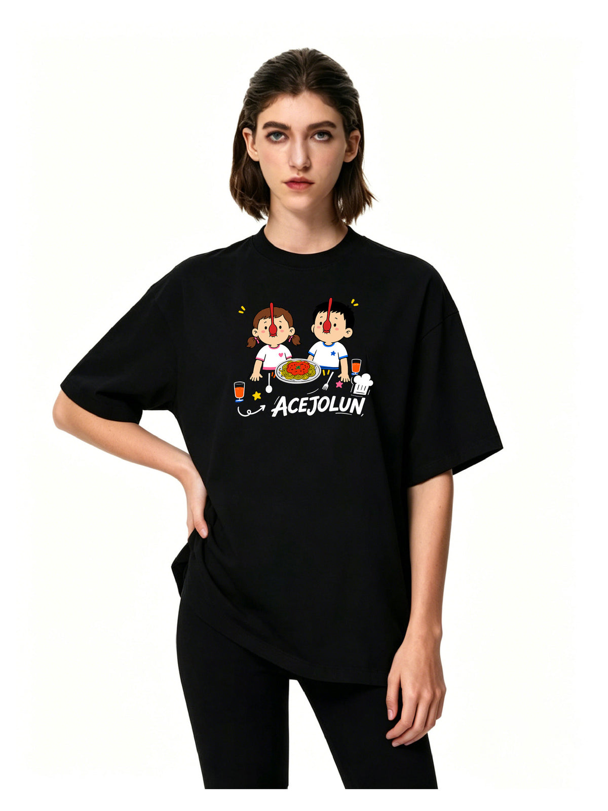 Ace Jolun. Playful Duo Graphic Tee product view 12