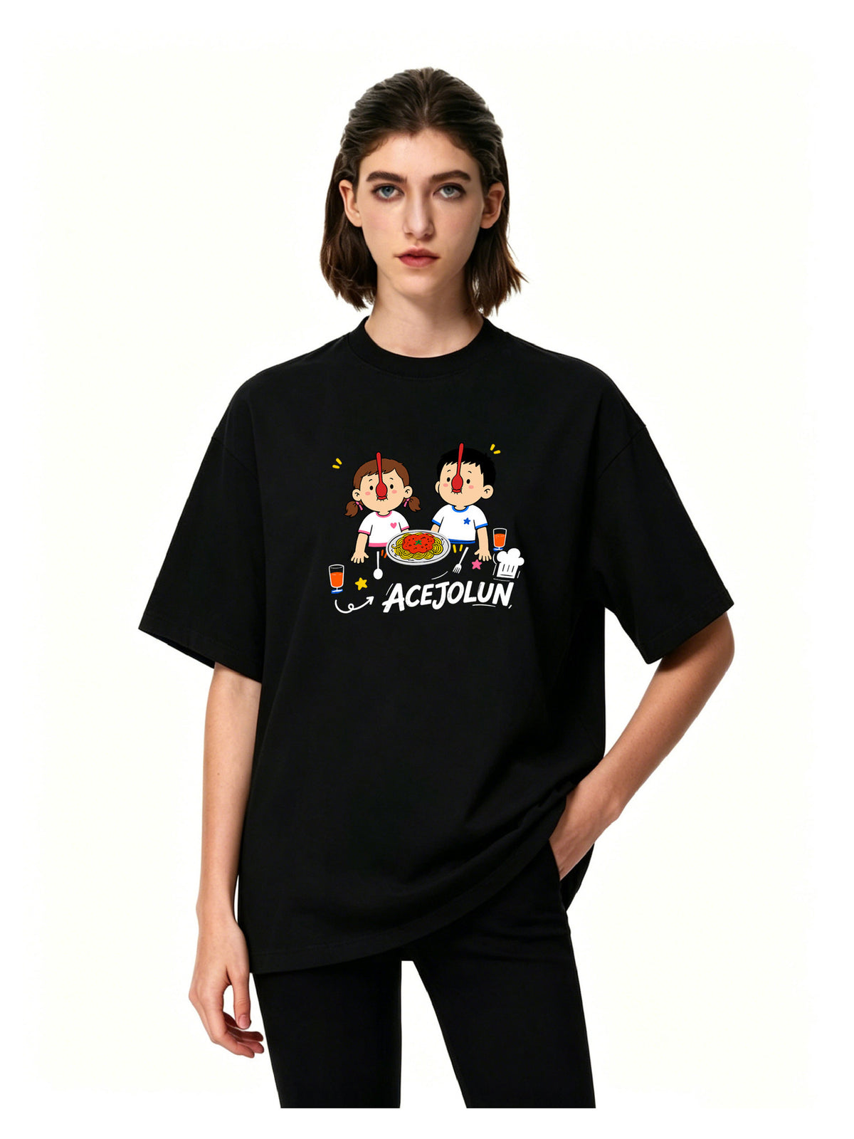Ace Jolun. Playful Duo Graphic Tee product view 13