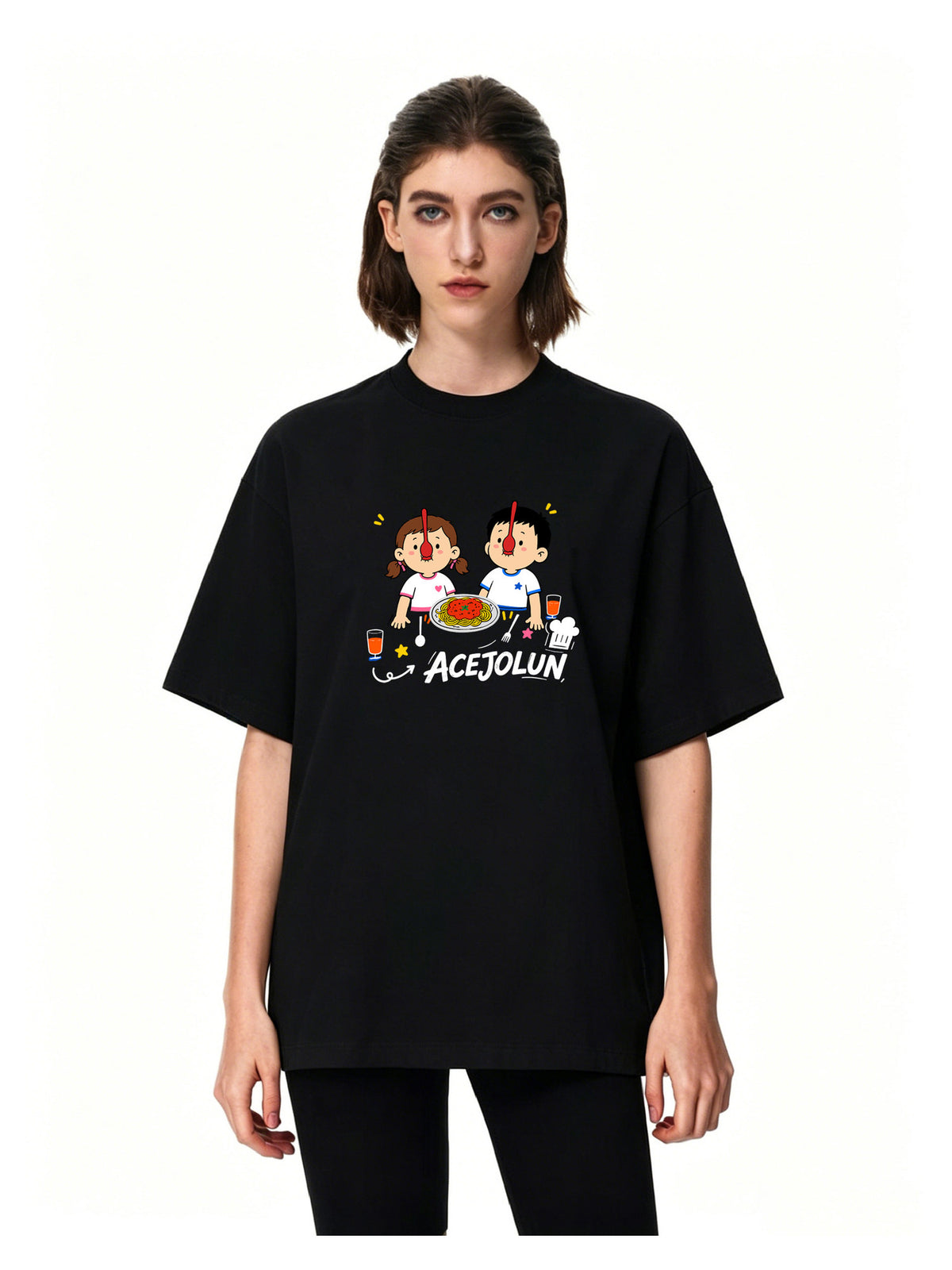 Ace Jolun. Playful Duo Graphic Tee product view 14