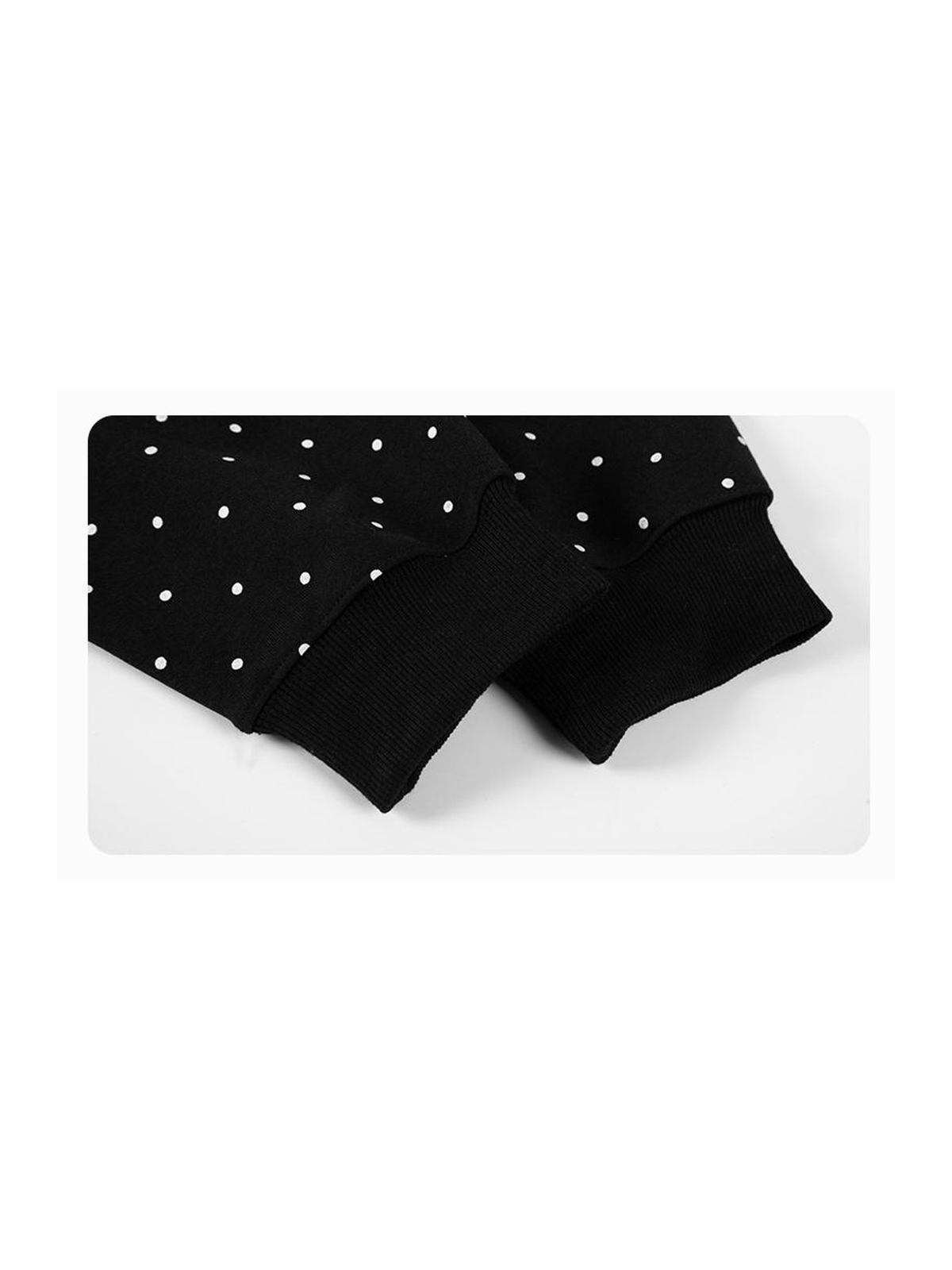 Ace Jolun. Polka-Dot Bunny Embroidered Hoodie product view 3