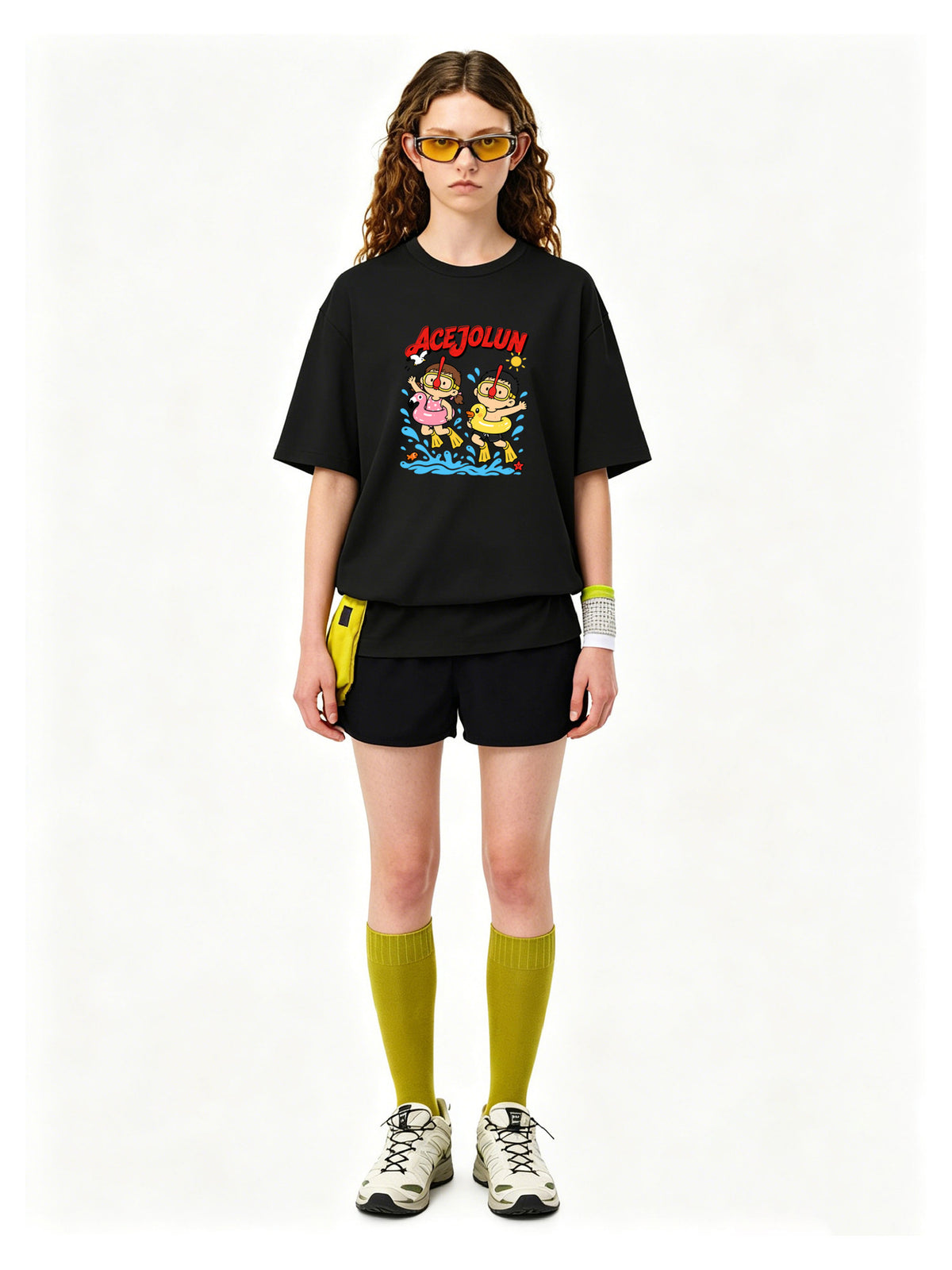 Ace Jolun. Poolside Friends Graphic Tee product view 5