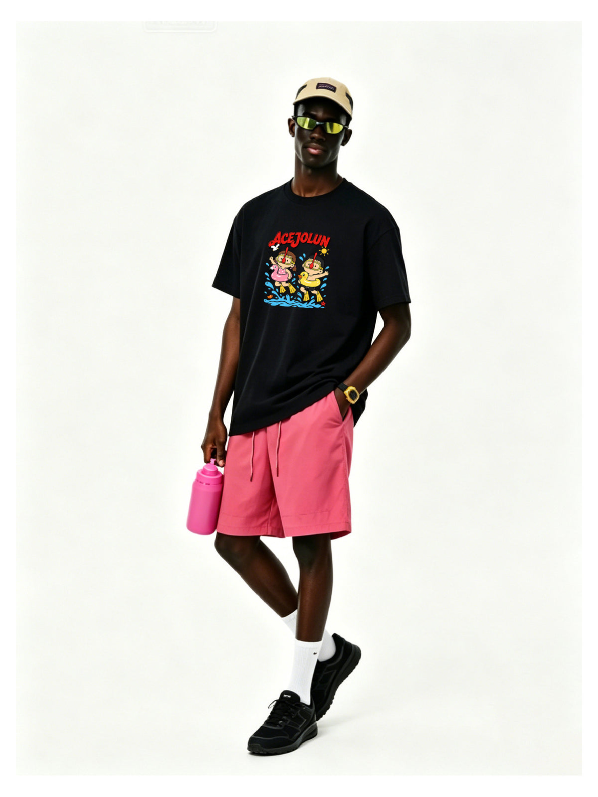 Ace Jolun. Poolside Friends Graphic Tee product view 9