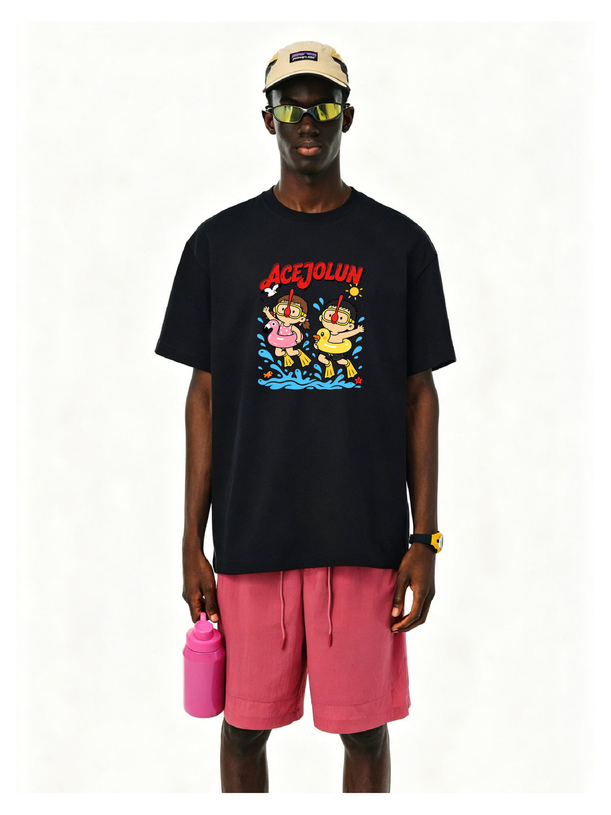 Ace Jolun. Poolside Friends Graphic Tee product view 10