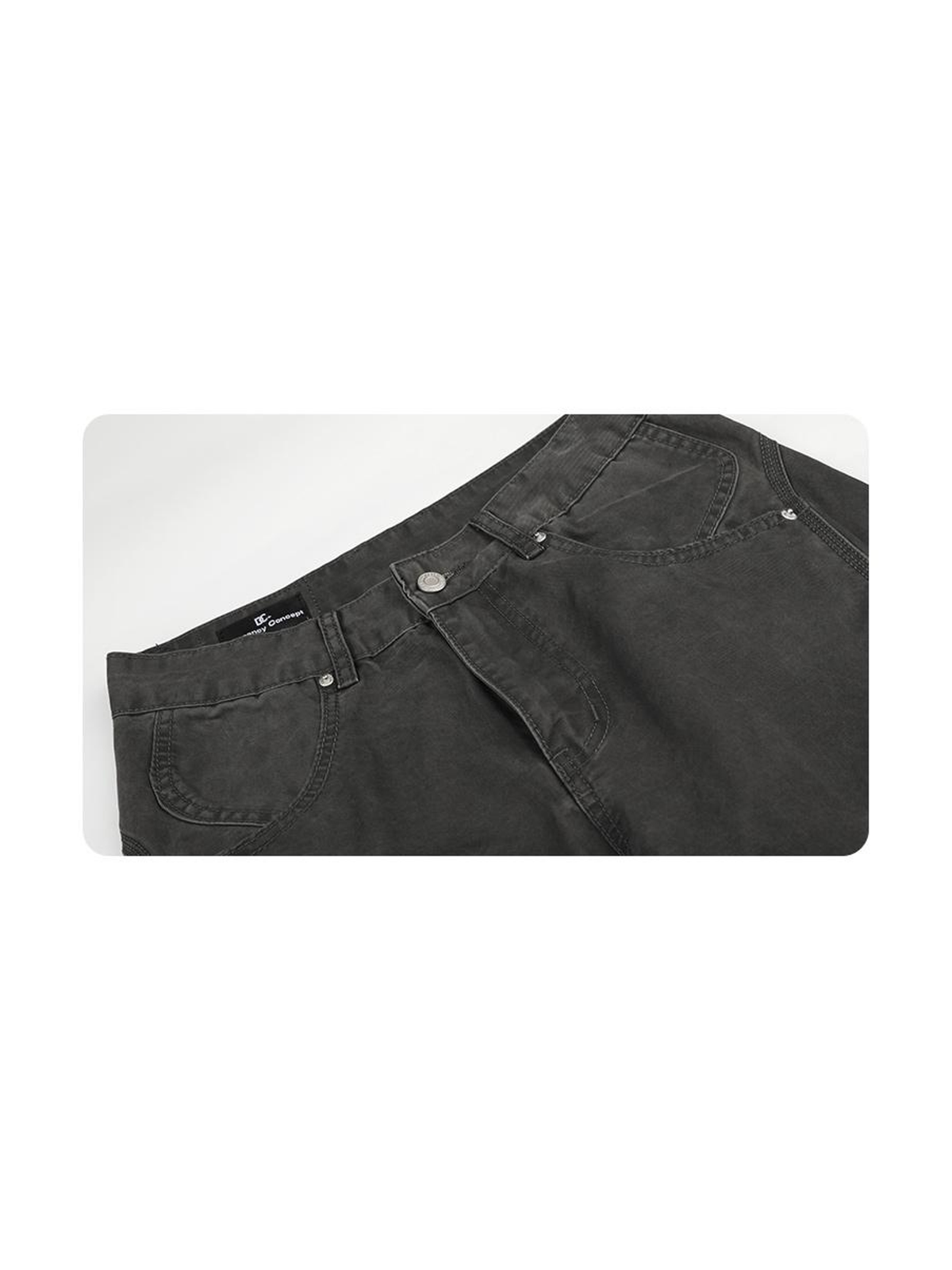 Ace Jolun. Punk Studded Wide-Leg Cargo Pants product view 2