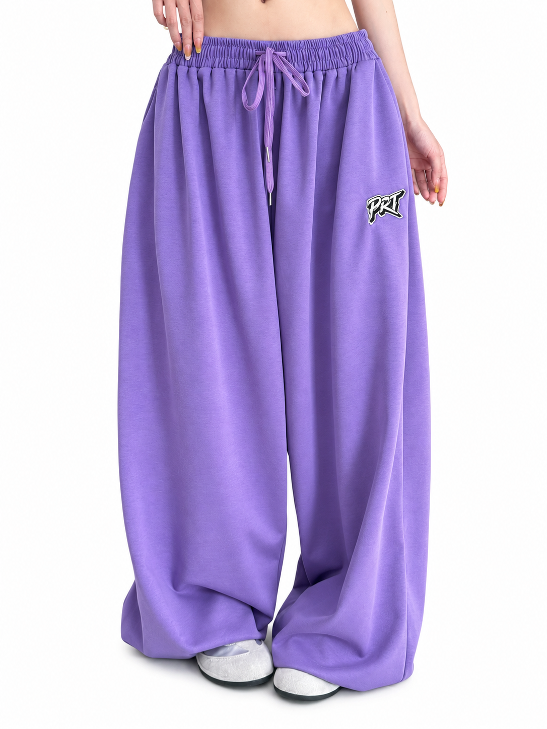 Ace Jolun. Purple Fluid Wide-Leg Dance Pants product view 2