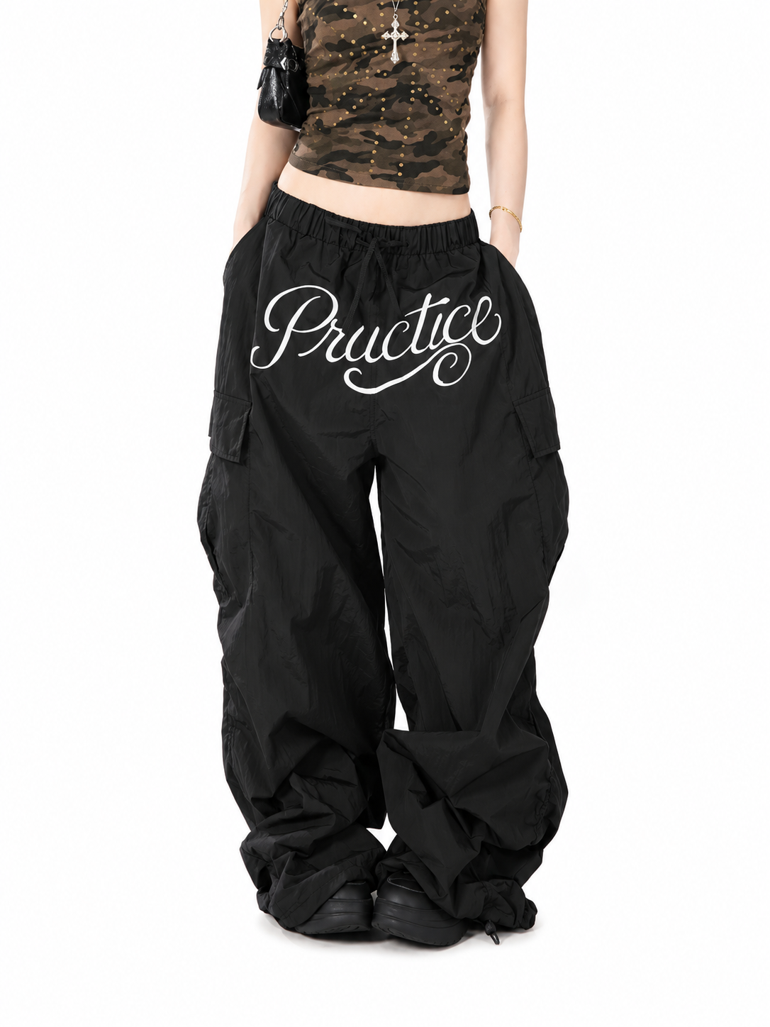 Ace Jolun. Quick-Dry Multi-Pocket Parachute Pants product view 3