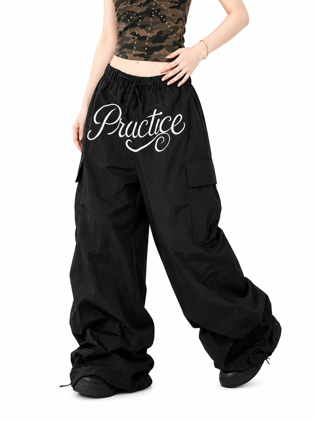Ace Jolun. Quick-Dry Multi-Pocket Parachute Pants product view 4