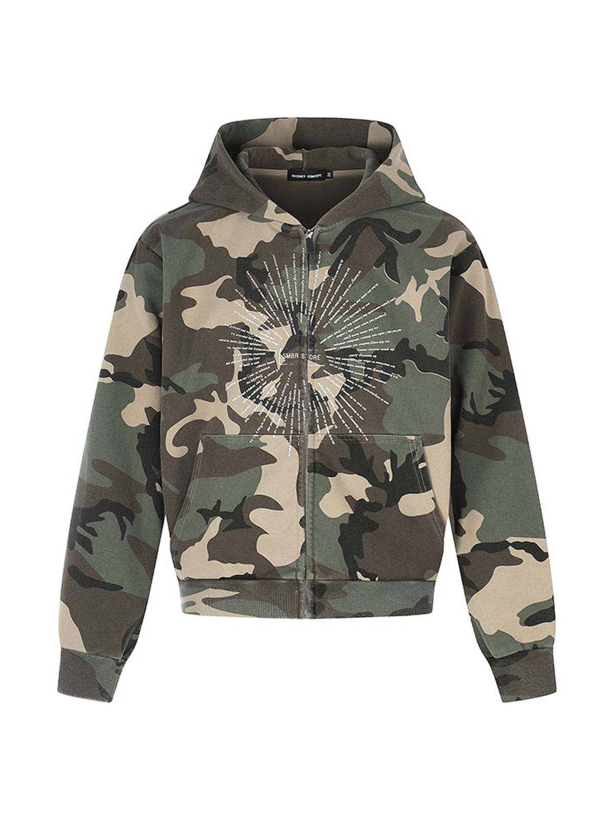 Ace Jolun. Radiant Graphic Camouflage Zip Hoodie product view 1