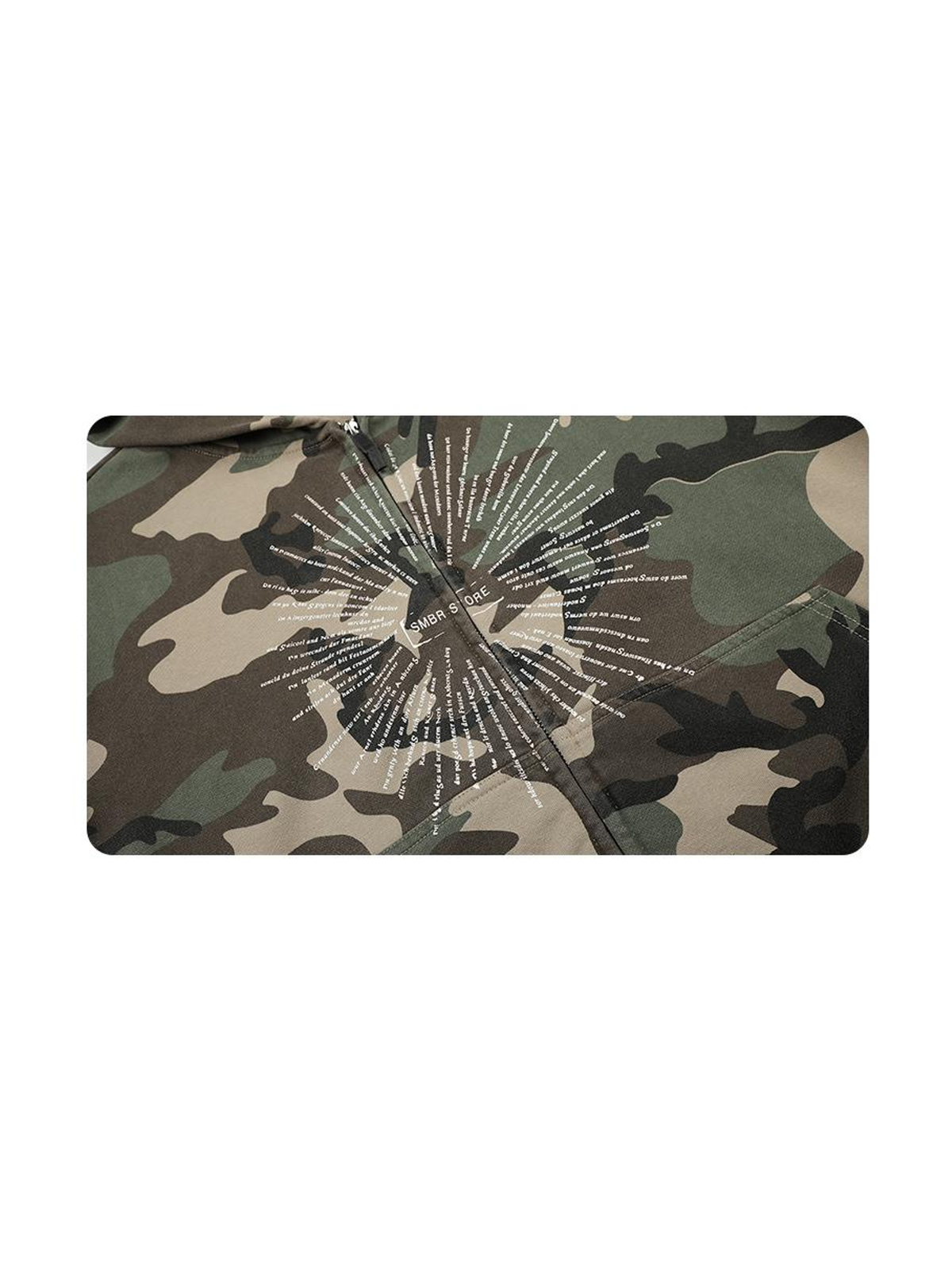 Ace Jolun. Radiant Graphic Camouflage Zip Hoodie product view 2