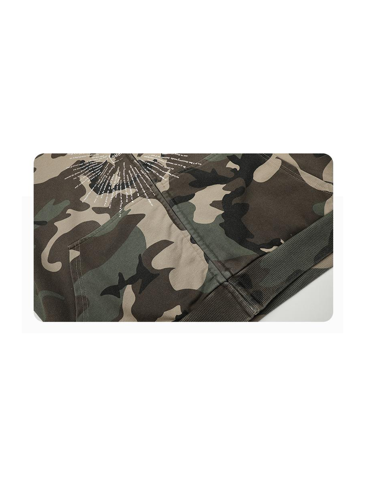 Ace Jolun. Radiant Graphic Camouflage Zip Hoodie product view 3