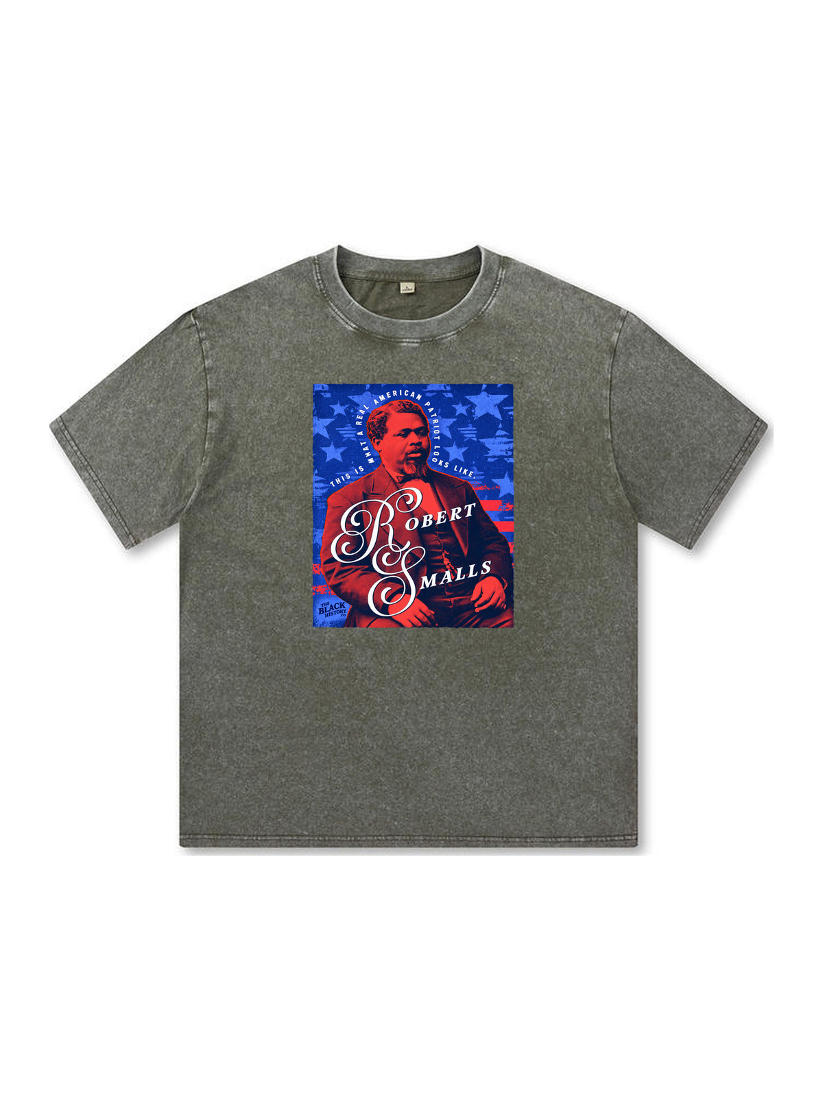 Ace Jolun. Robert Smalls Patriot Washed Tee - Olive