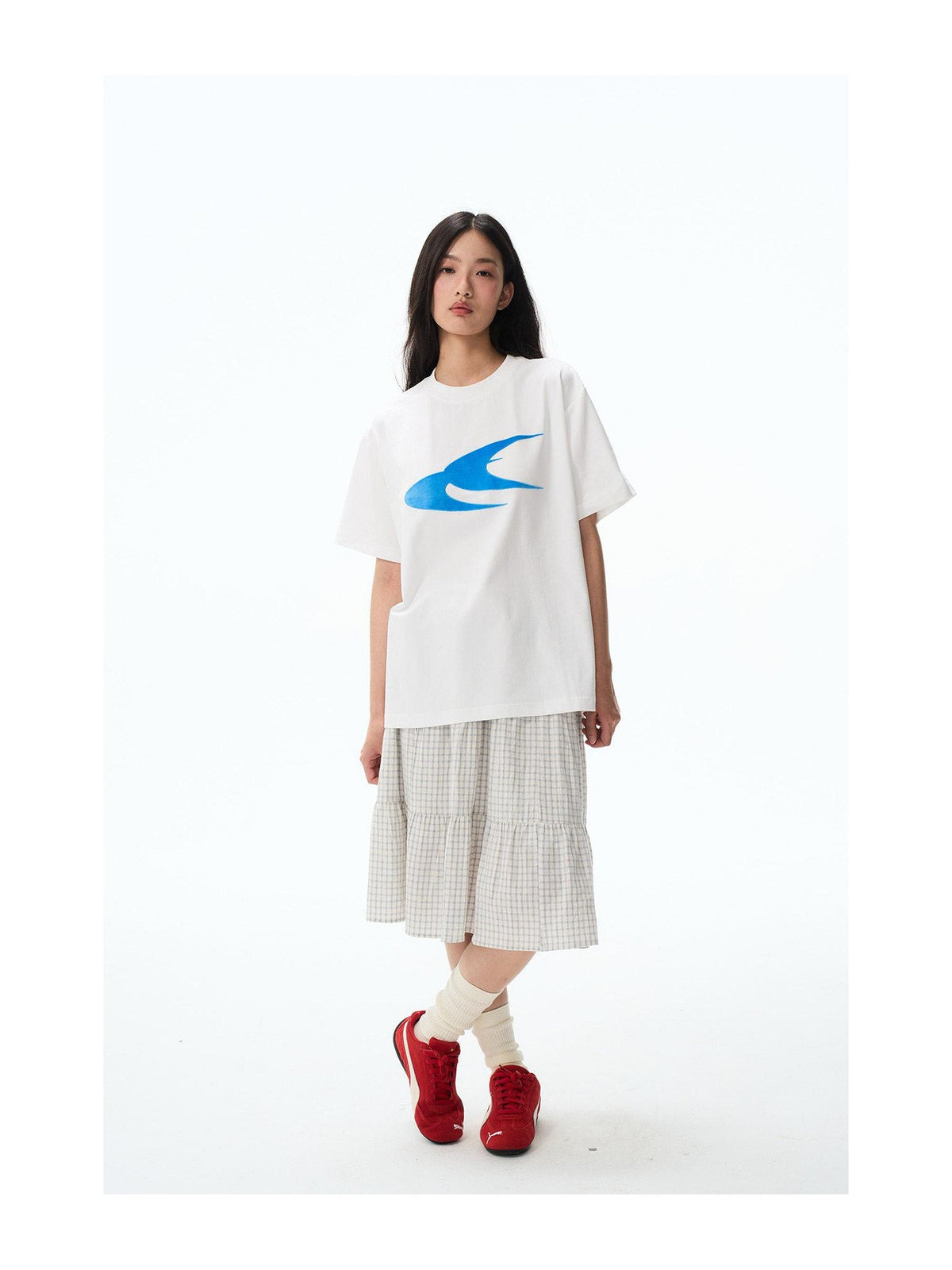 Swallow Logo Flocked T-Shirt product image