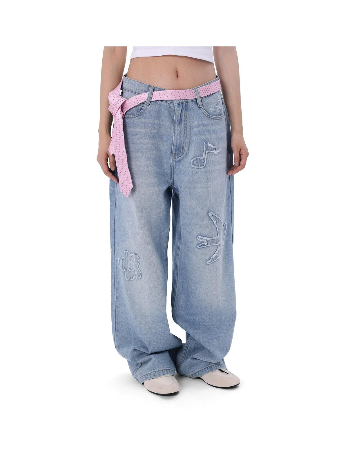 Swallow Patch Washed Jeans product image