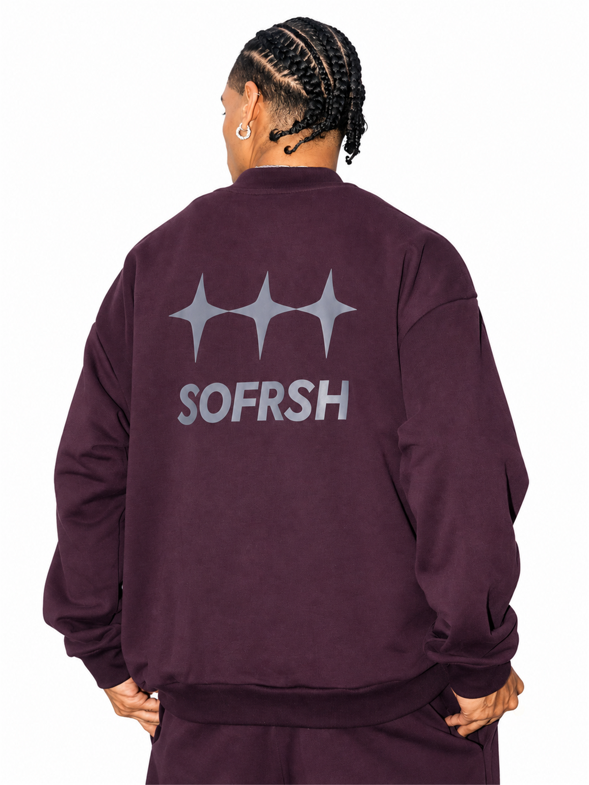 Triple-Star Graphic Cotton Sweatshirt product image