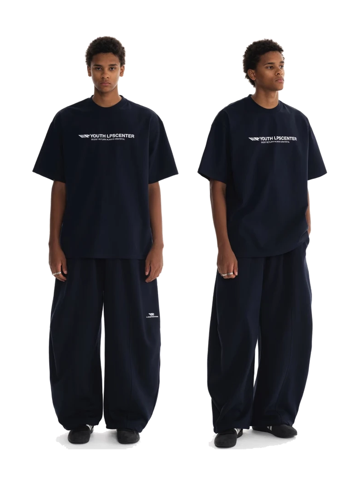 Vintage Curved-Leg Wide-Leg Pants product image 2
