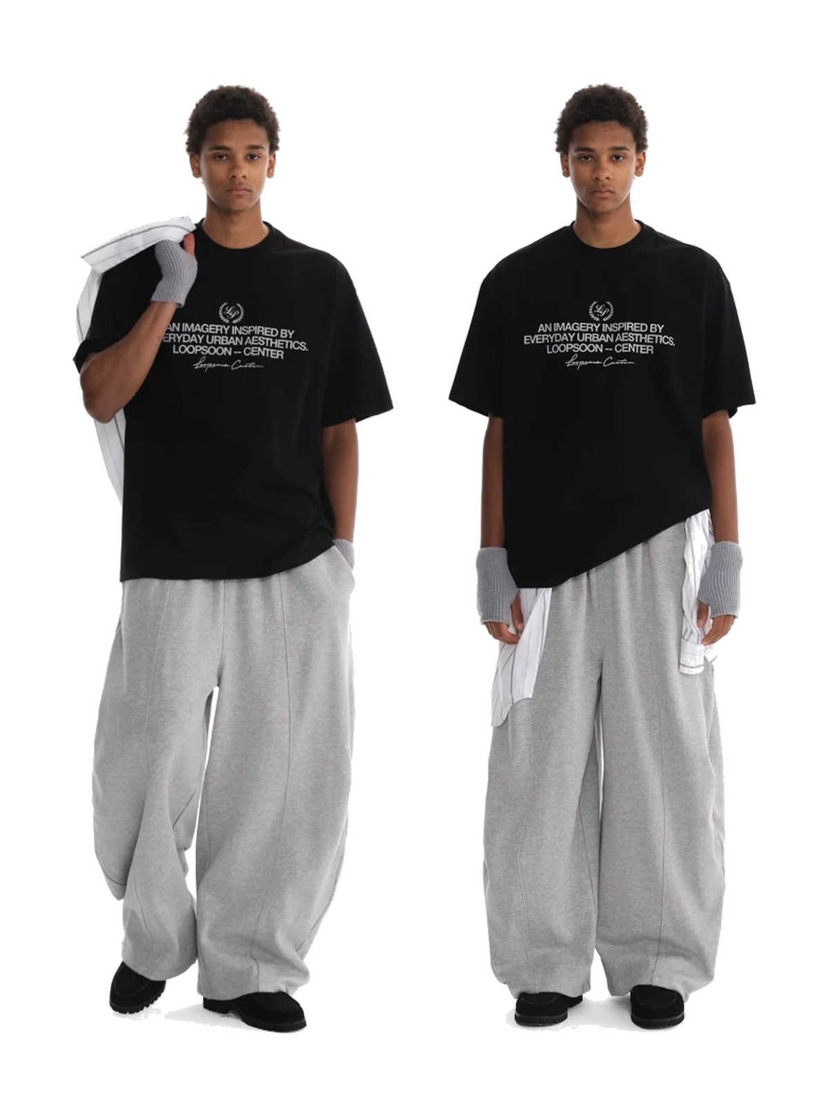 Vintage Curved-Leg Wide-Leg Pants product image 4