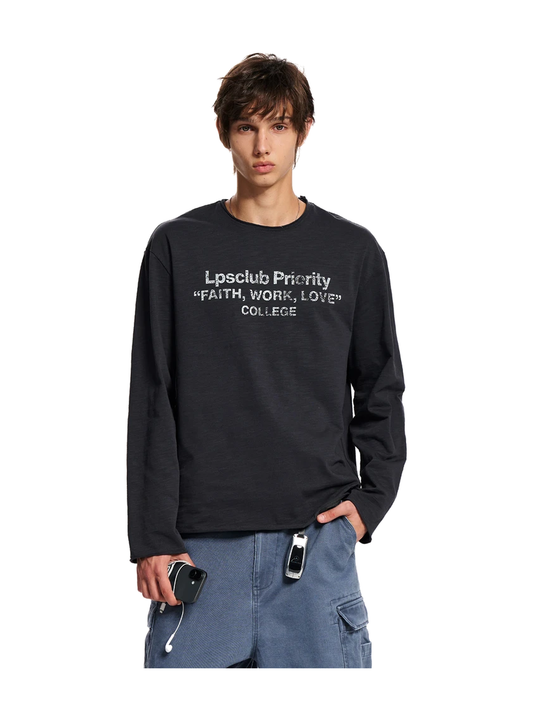 Vintage Washed Graphic Long-Sleeve Tee product image 1