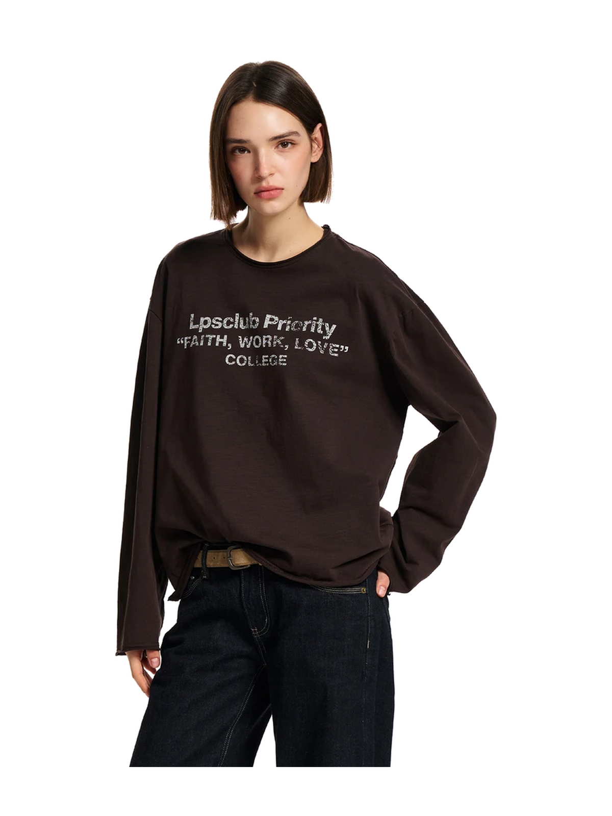 Vintage Washed Graphic Long-Sleeve Tee product image 3
