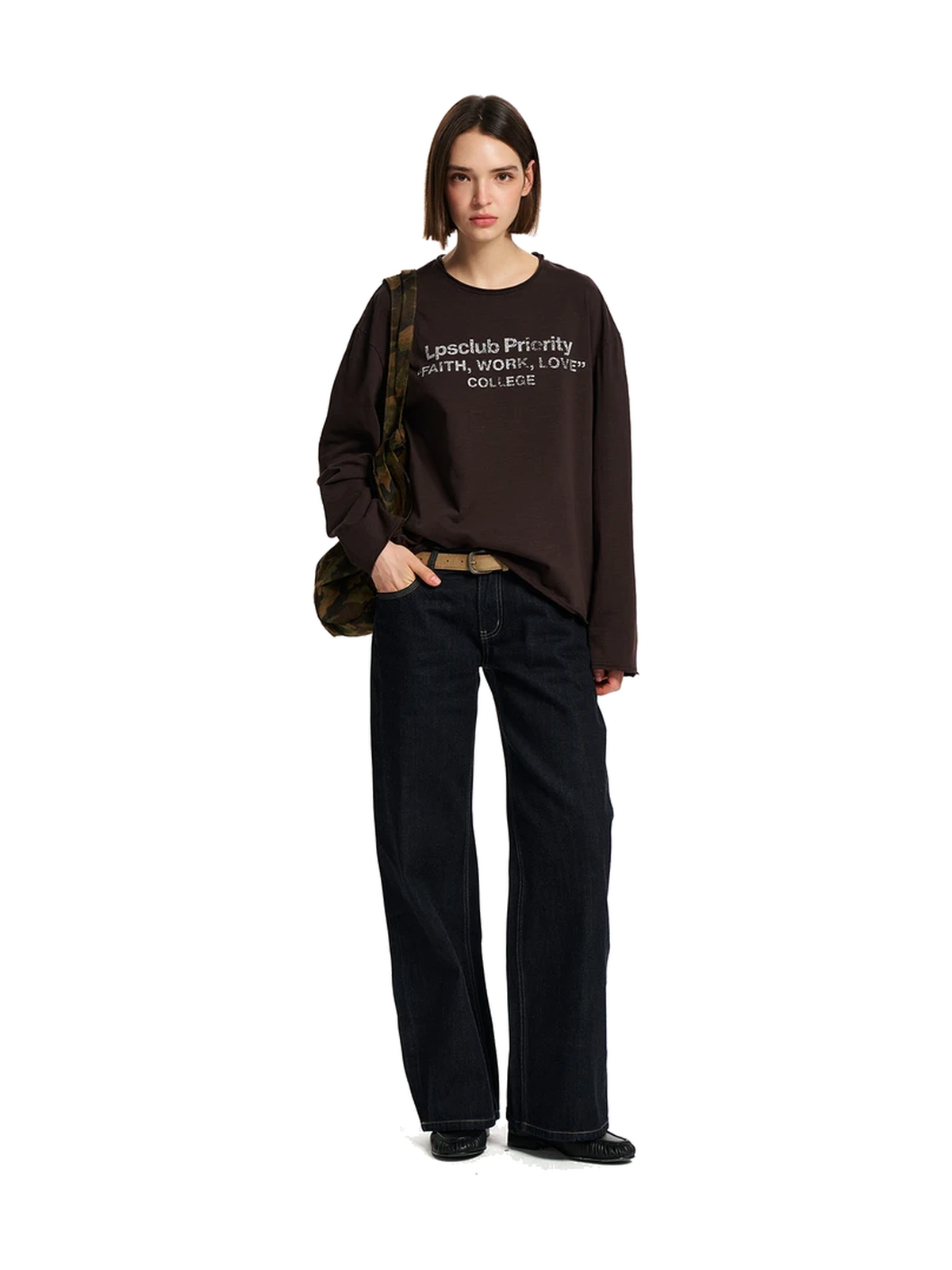 Vintage Washed Graphic Long-Sleeve Tee product image 4