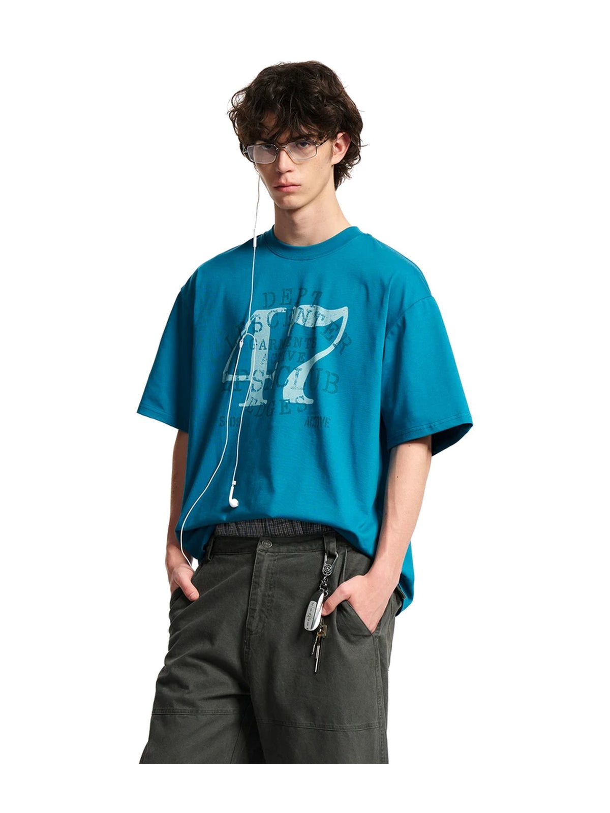 Vintage Washed Graphic Number T-Shirt product image 2