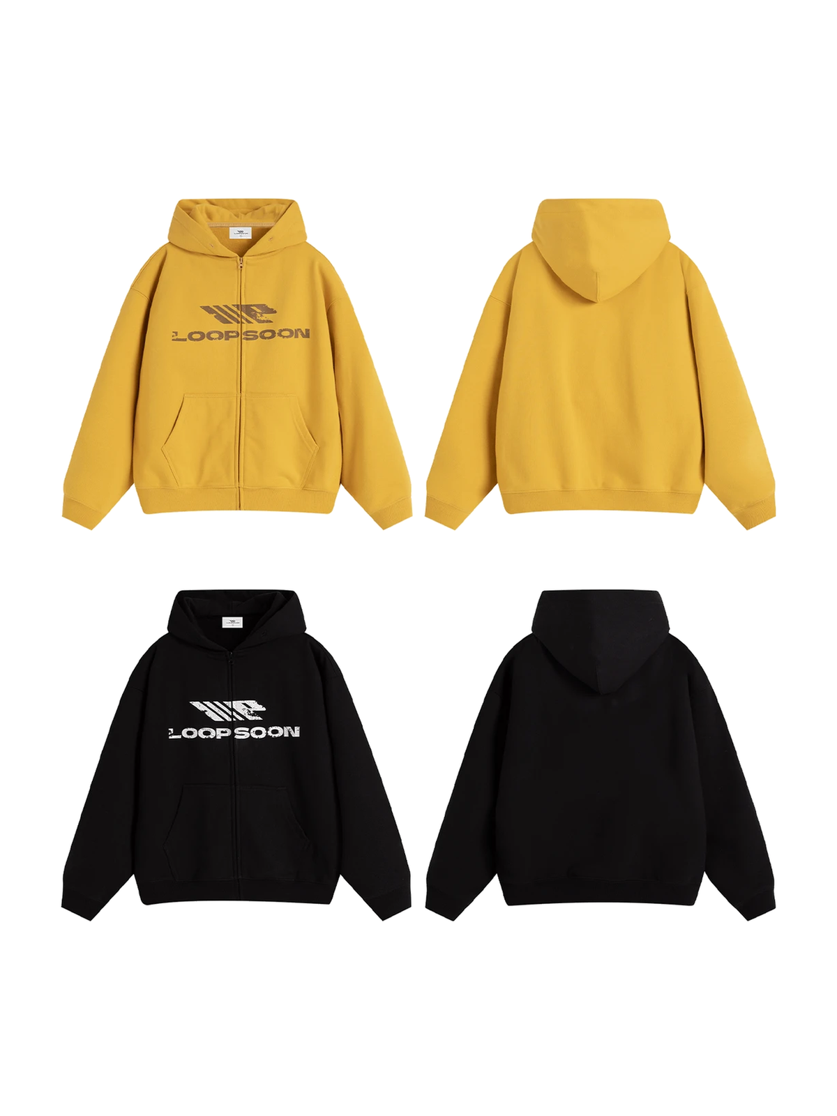 Vintage Washed Graphic Zip-Up Sweatshirt product image 4