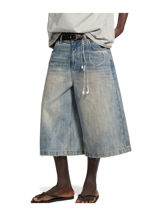 Vintage Washed Wide-Leg Jeans product image 1