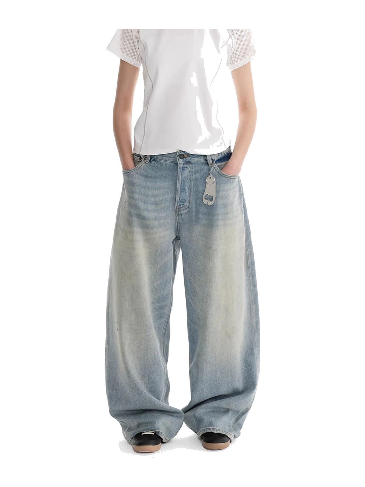 Vintage Washed Wide-Leg Jeans product image 1