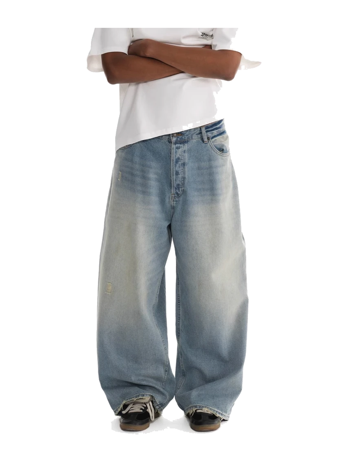 Vintage Washed Wide-Leg Jeans product image 3