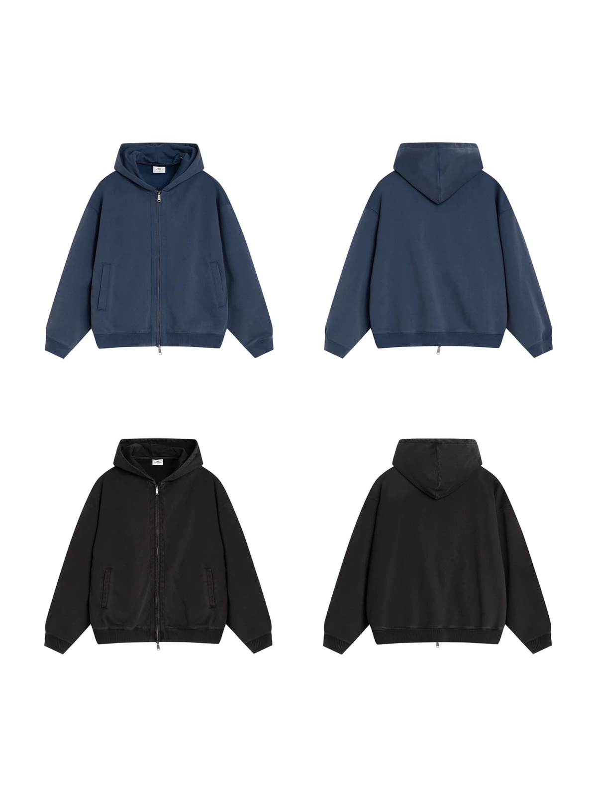 Vintage Washed Zip-Up Hooded Jacket product image 4