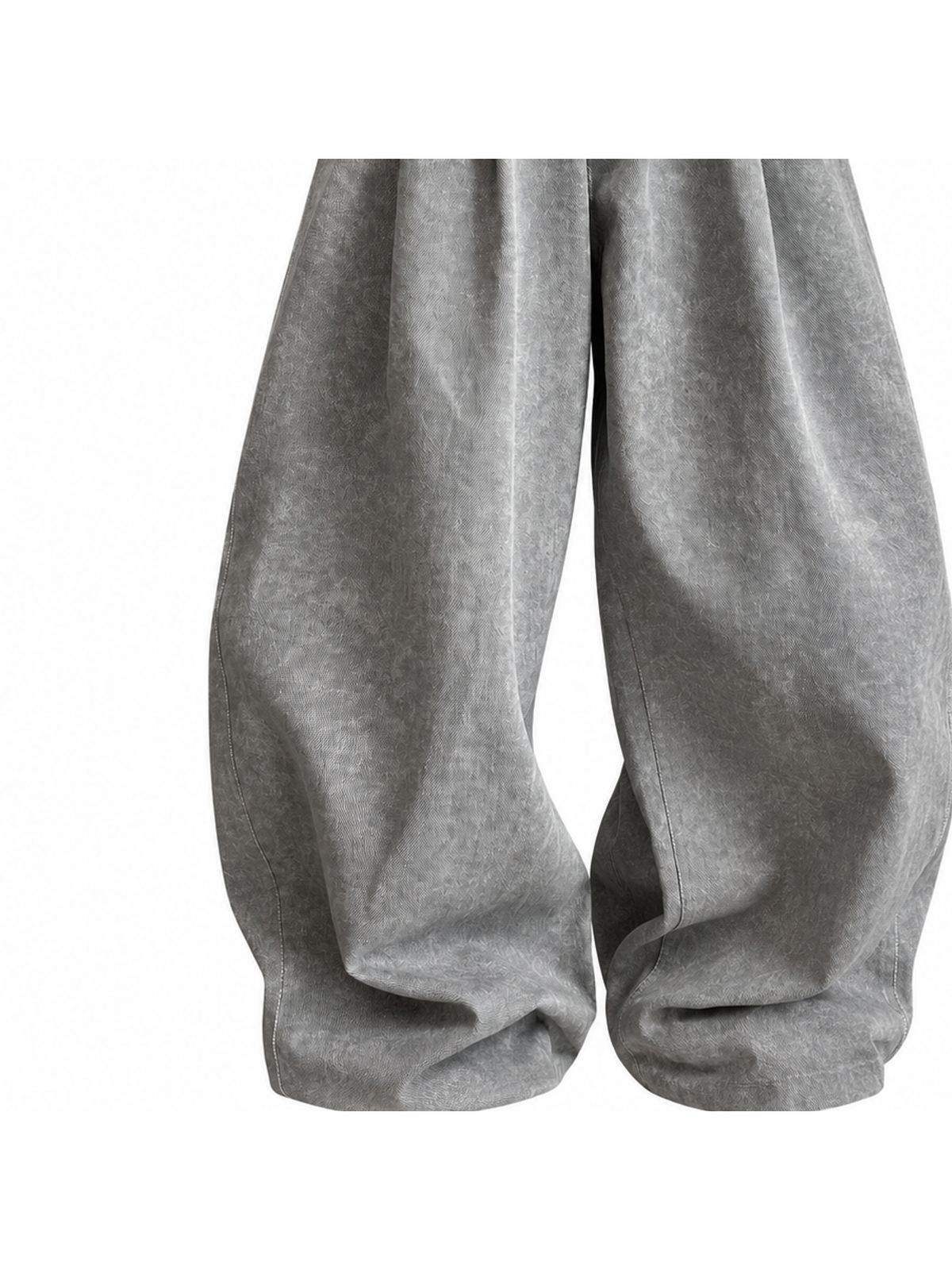 Ace Jolun. Washed Canvas Curved-Leg Pants product view 4