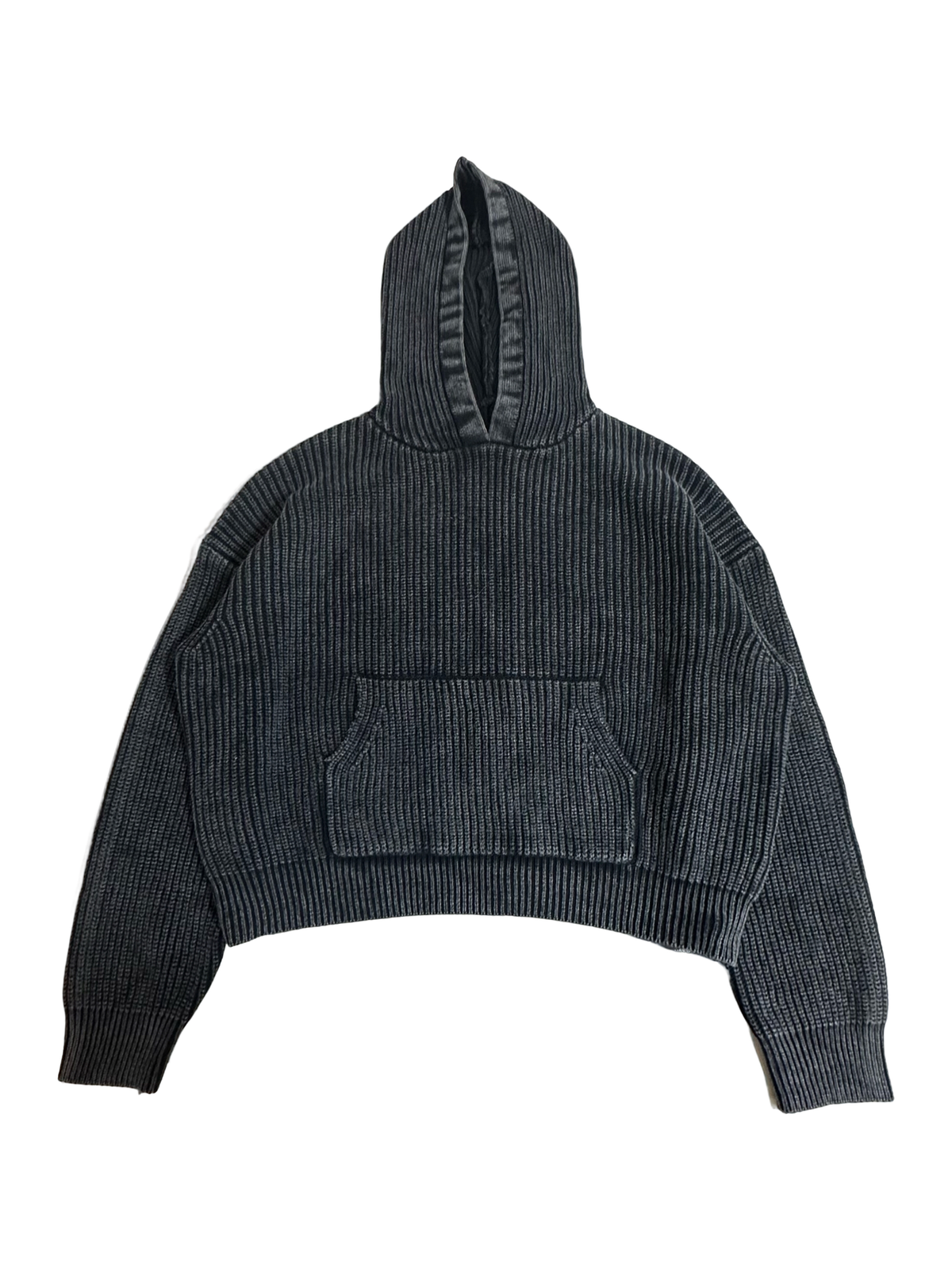 Ace Jolun. Washed Cropped Pullover Hoodie product view 1