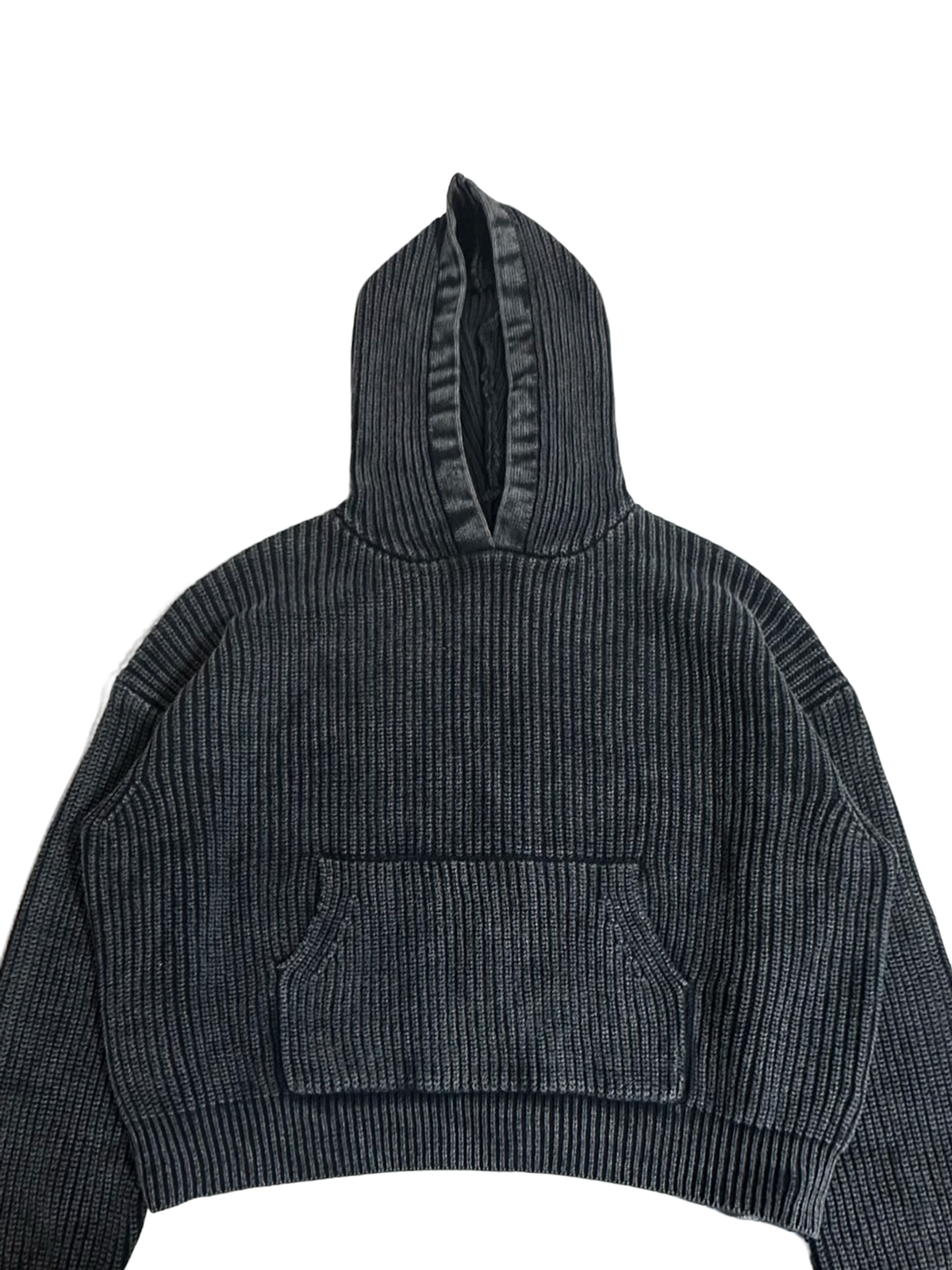 Ace Jolun. Washed Cropped Pullover Hoodie product view 3