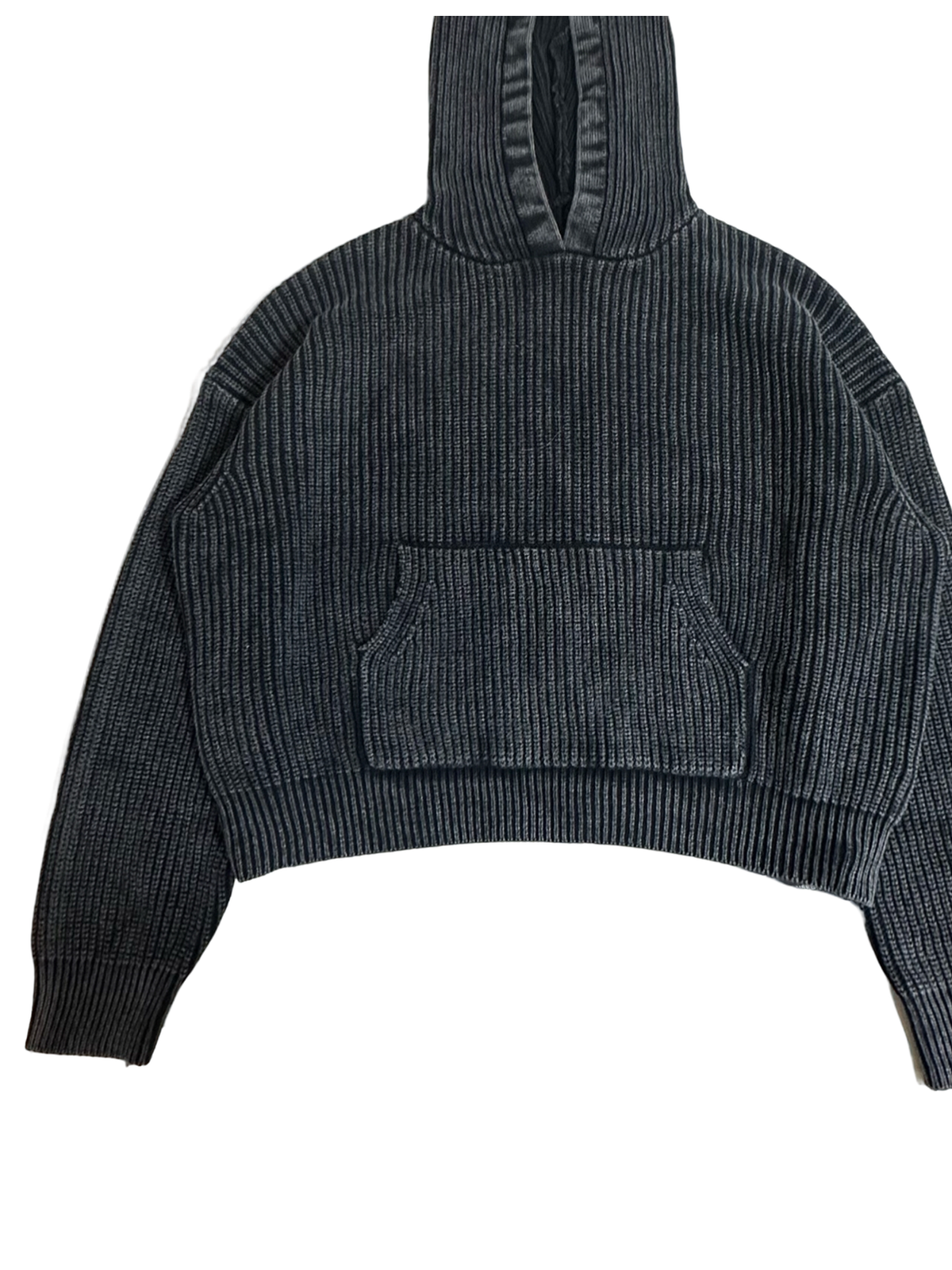 Ace Jolun. Washed Cropped Pullover Hoodie product view 4
