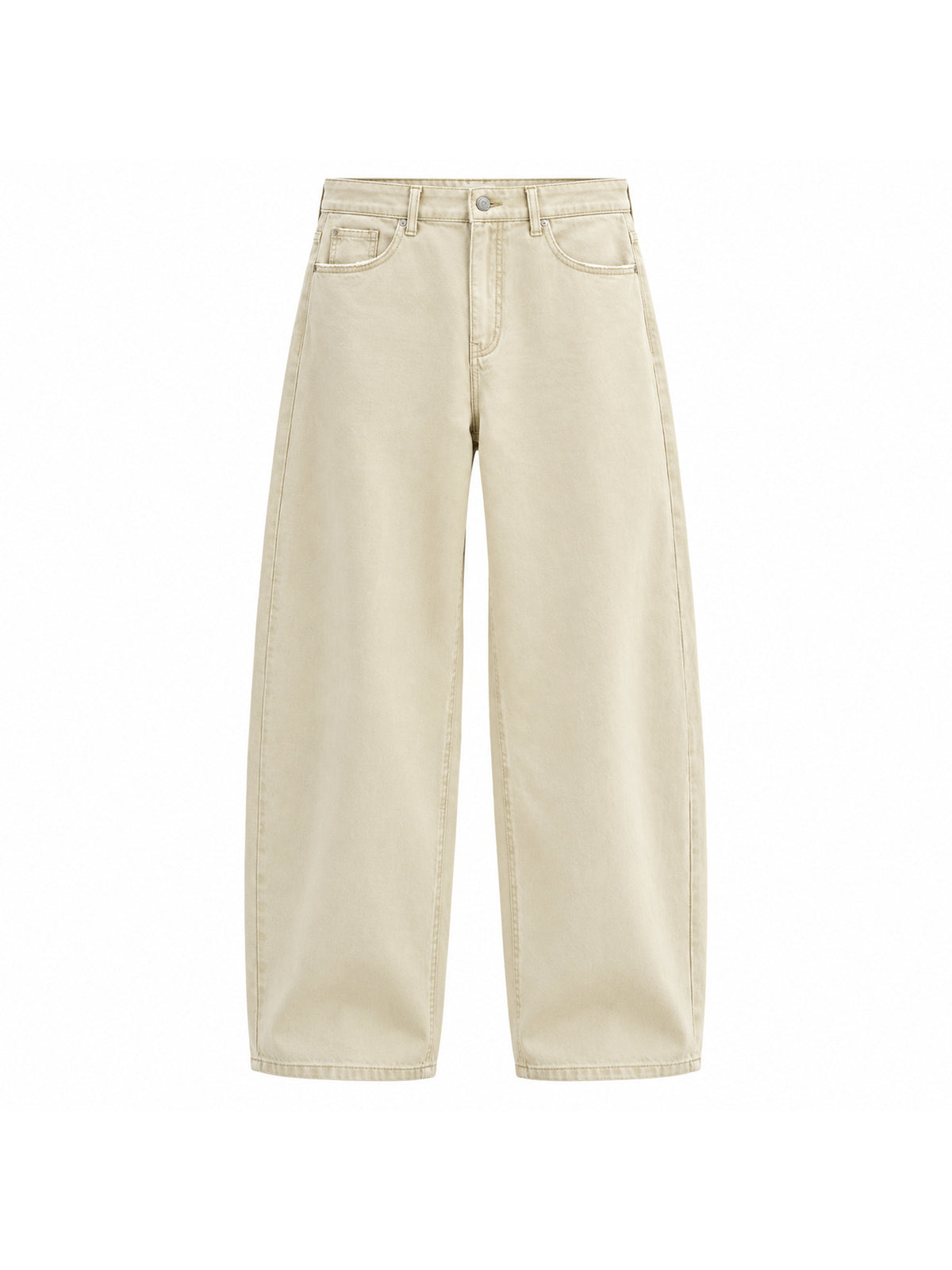 Ace Jolun. Washed Curved-Leg Twill Pants product view 1