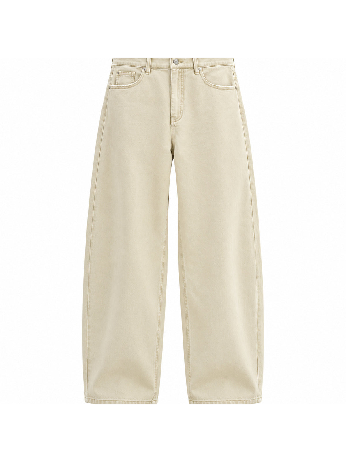 Ace Jolun. Washed Curved-Leg Twill Pants product view 2