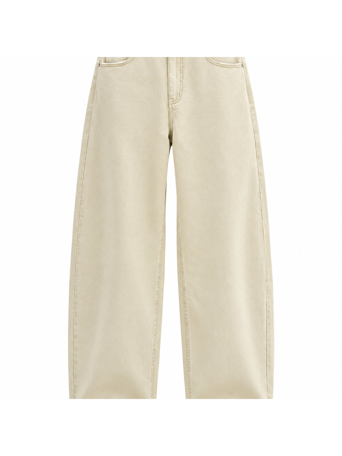 Ace Jolun. Washed Curved-Leg Twill Pants product view 4