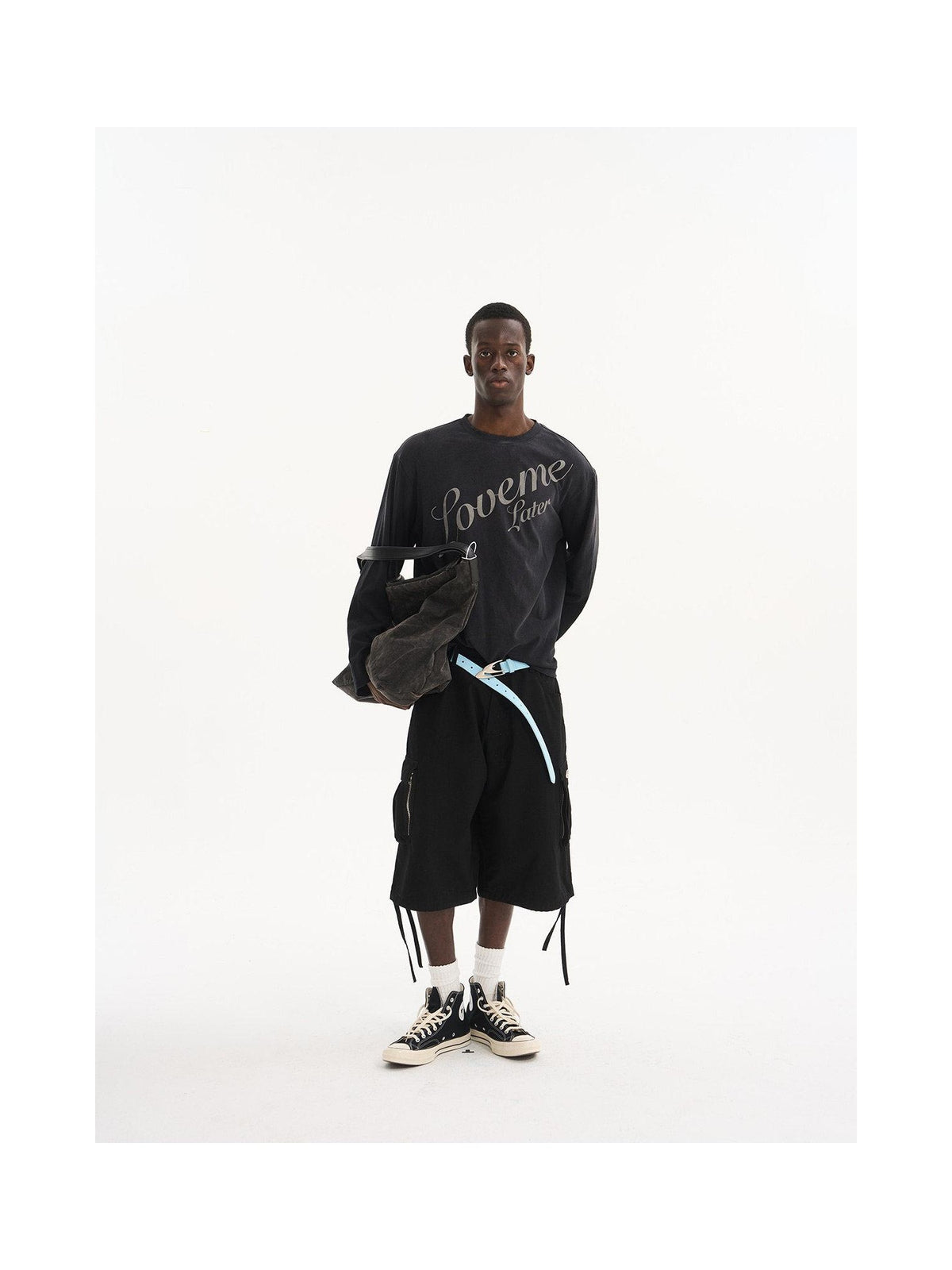 Washed Script Graphic Long-Sleeve T-Shirt product image
