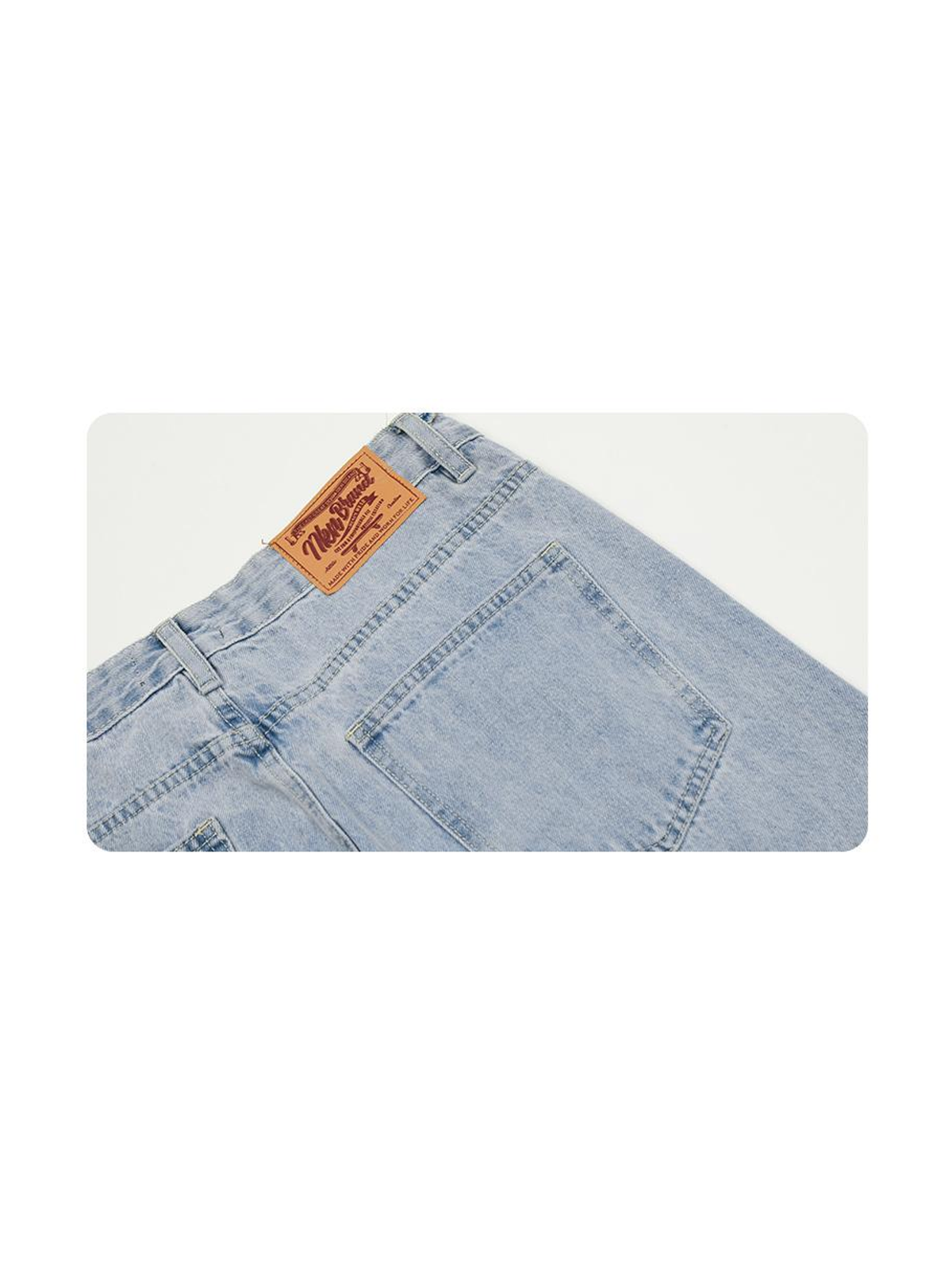 Ace Jolun. Washed Straight-Leg Denim Jeans product view 3