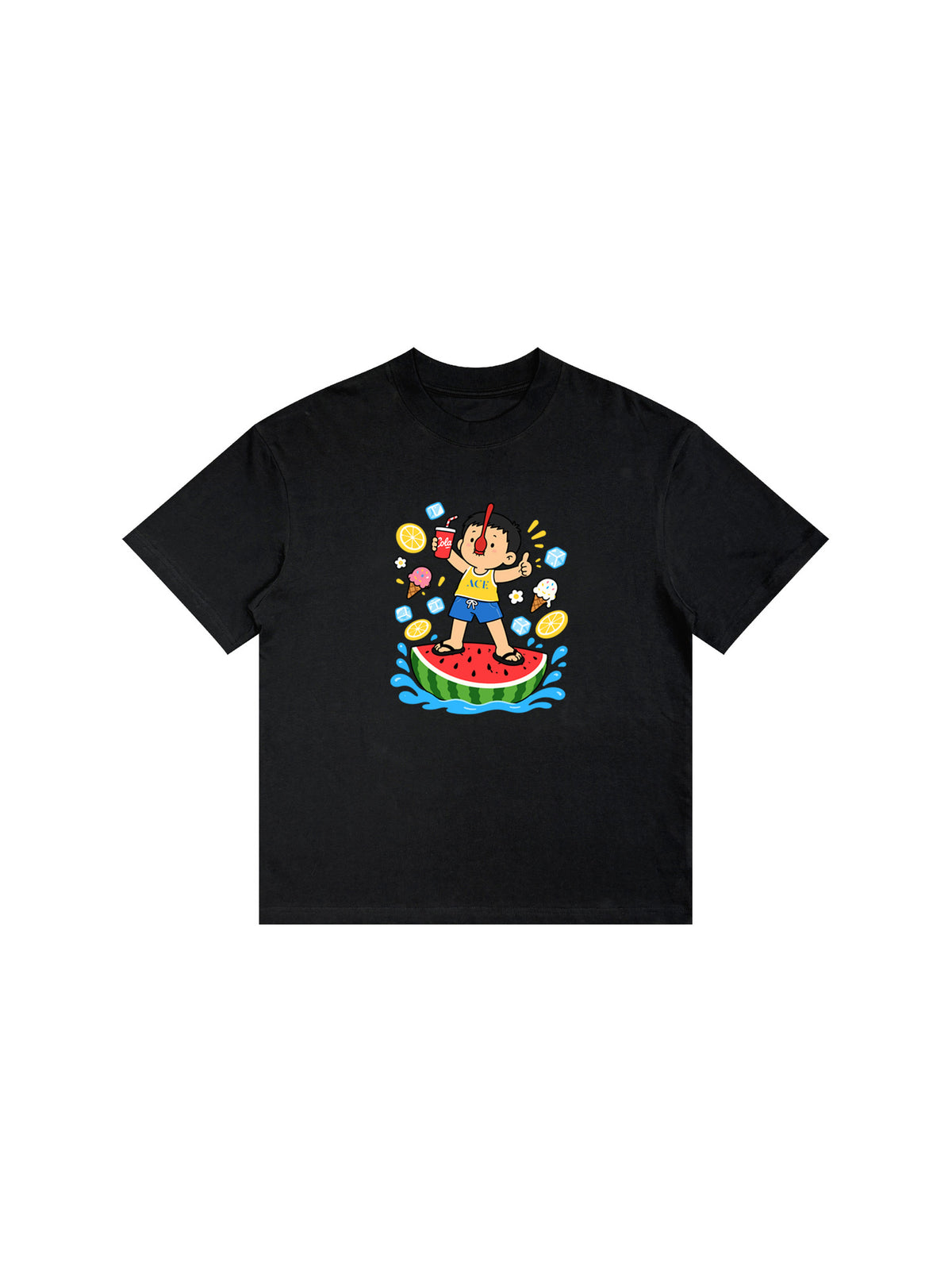 Ace Jolun. Watermelon Summer Graphic Tee product view 2