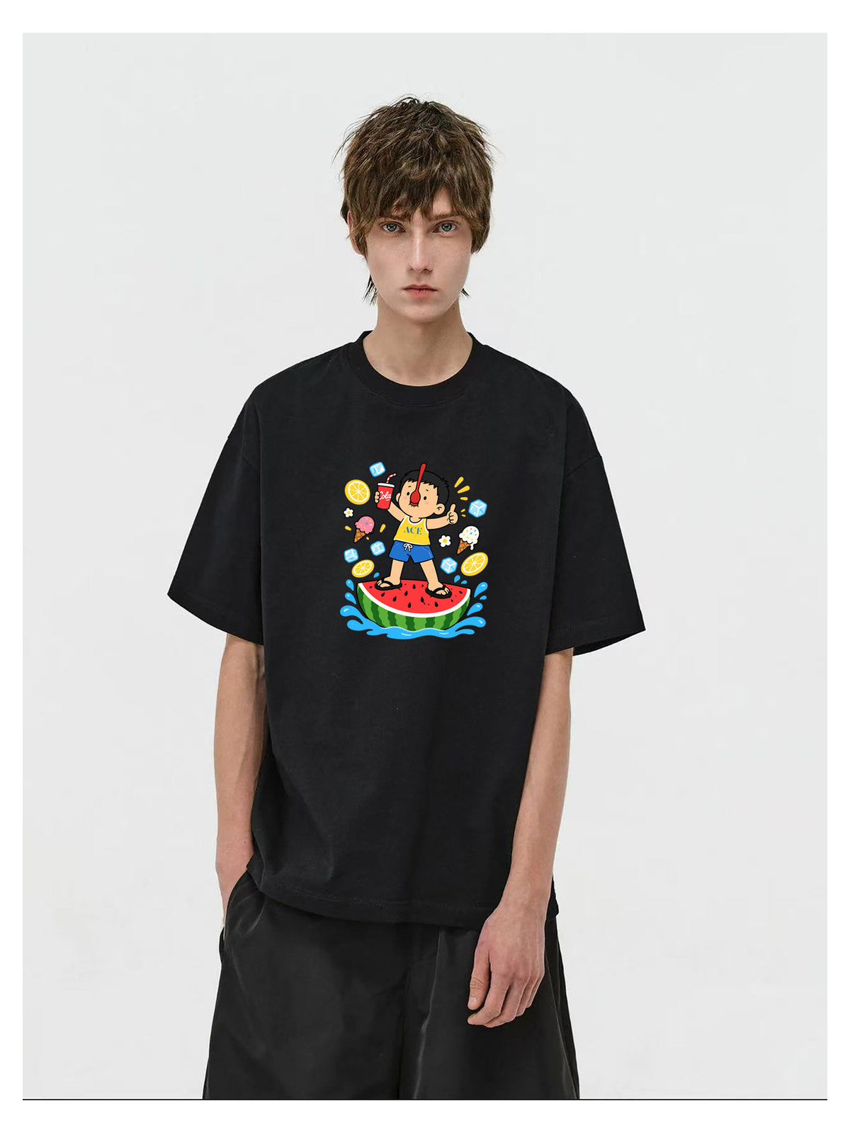 Ace Jolun. Watermelon Summer Graphic Tee product view 7
