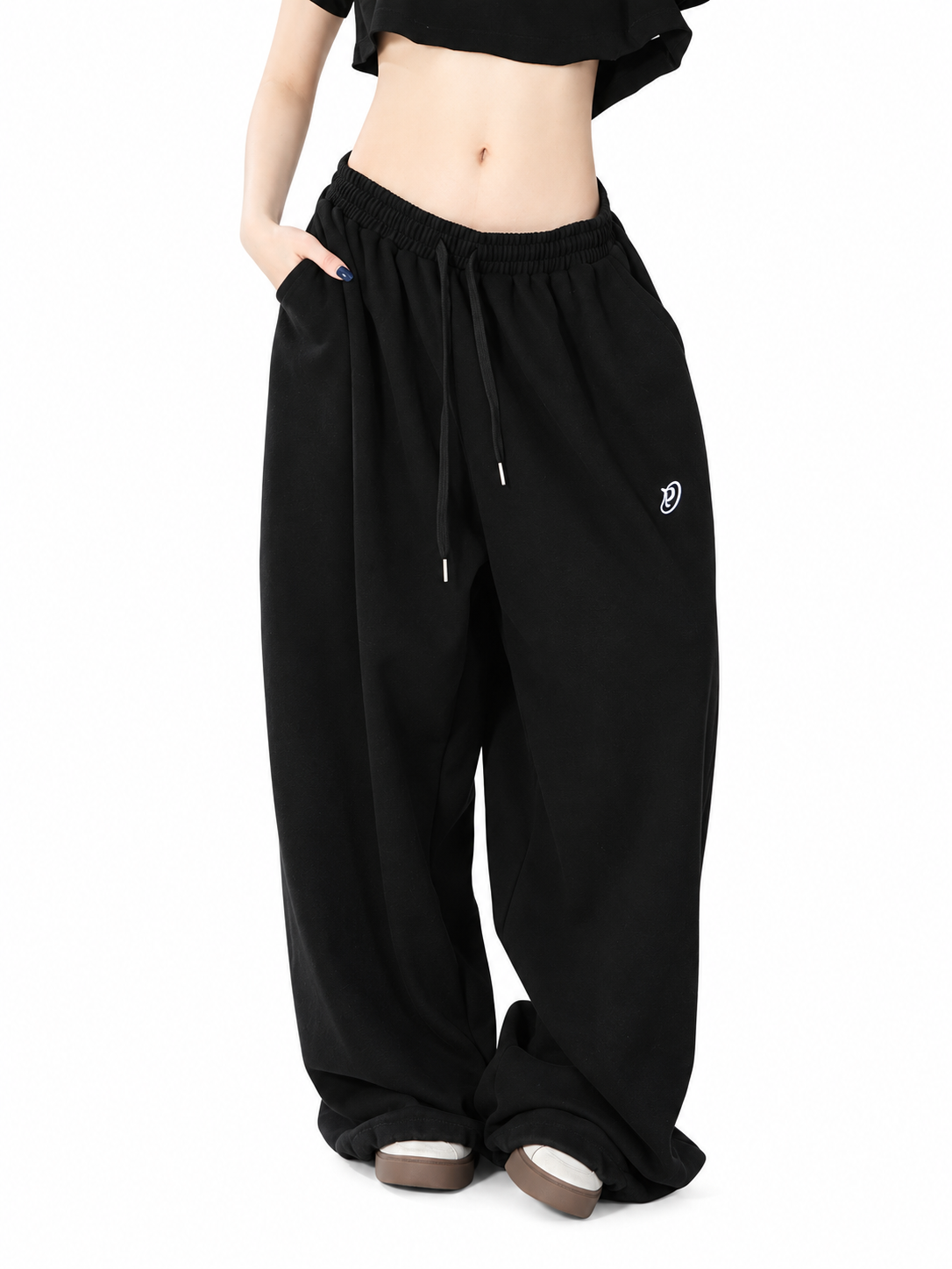 Ace Jolun. White Heavyweight Hip-Hop Pants product view 3