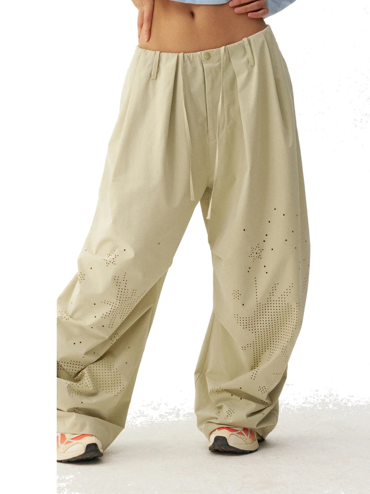 Women’s Burnout Wide-Leg Parachute Pants product image