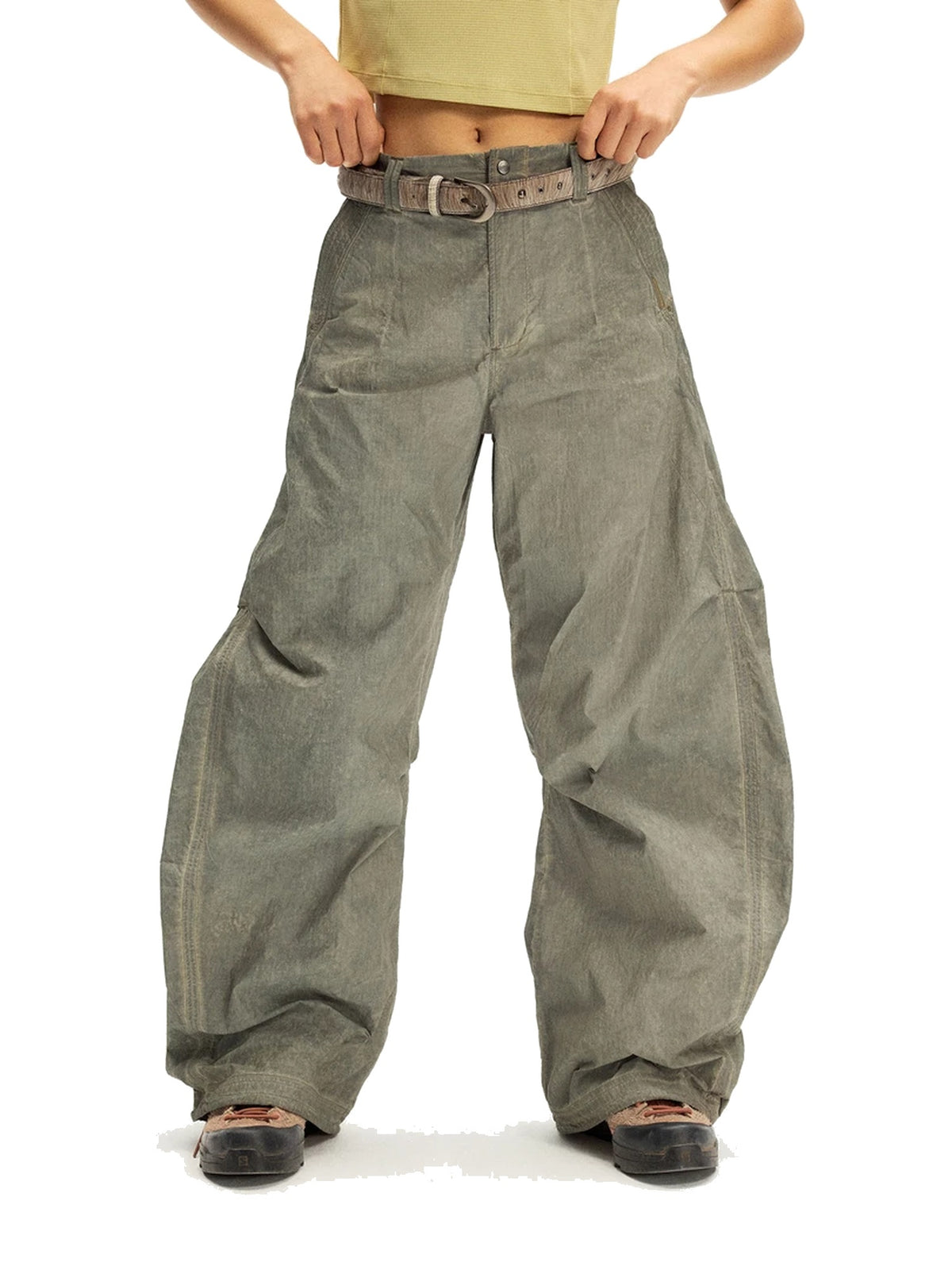 Women’s Pleated Parachute Pants product image