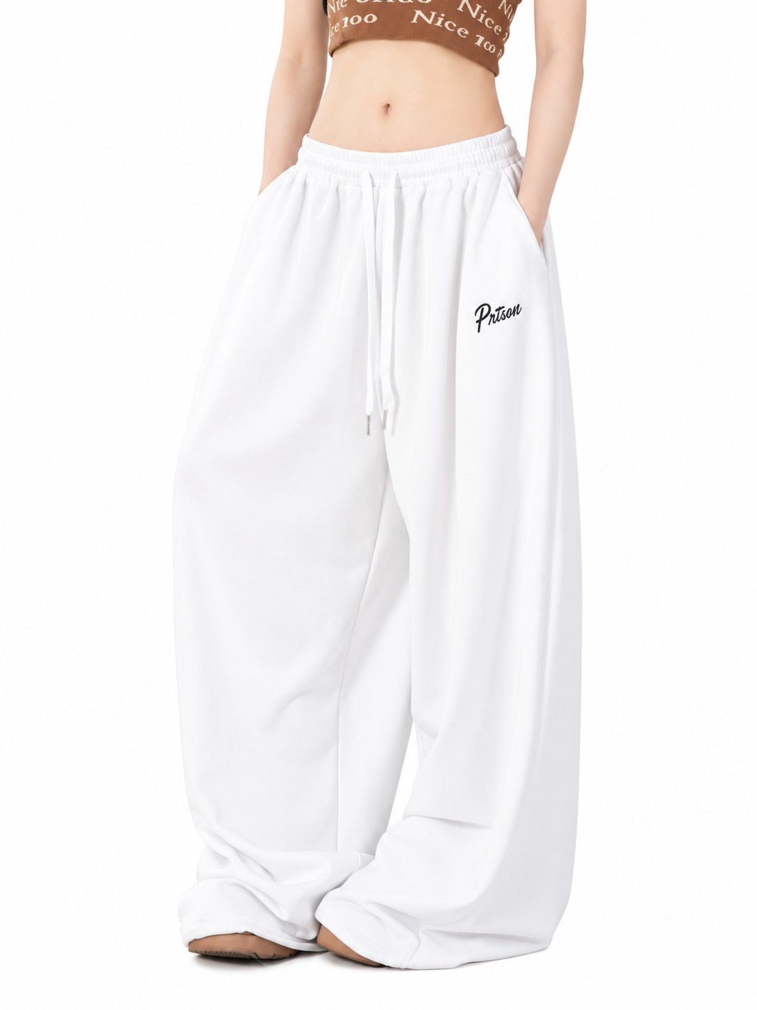Ace Jolun. Yellow Fluid Dance Pants product view 3